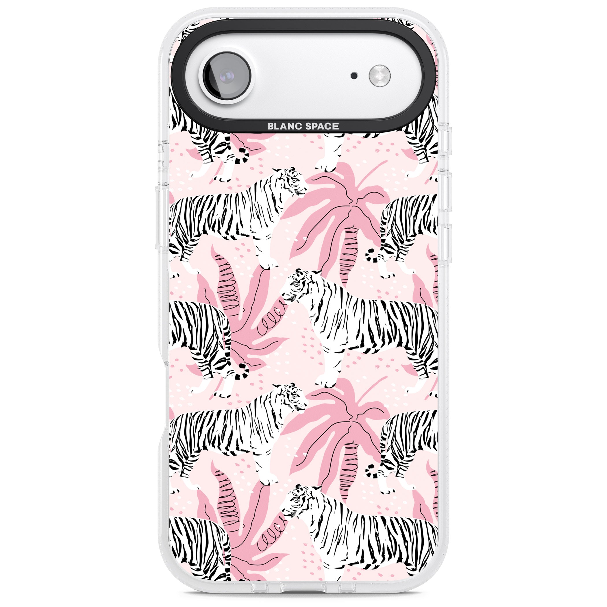 Pink Tiger Palm iPhone 17 Air Impact Air Clear Phone Case