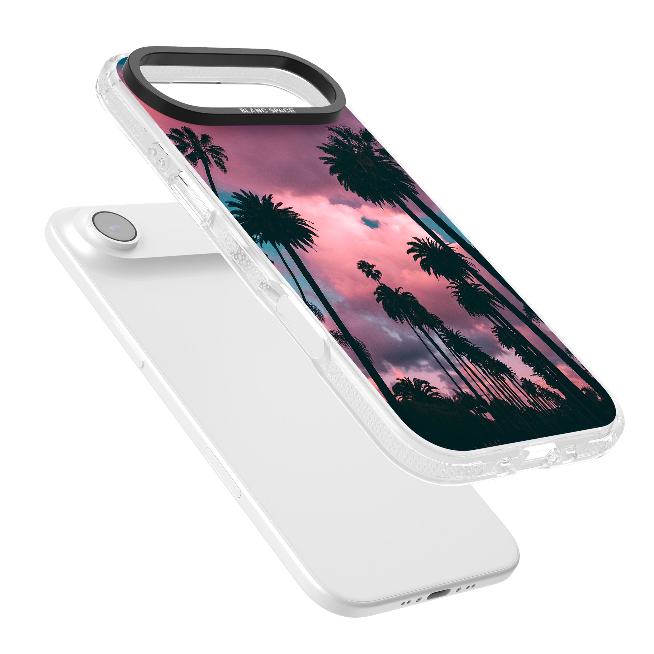 Sunset Palms iPhone 17 Air Impact Air Clear Phone Case Colours