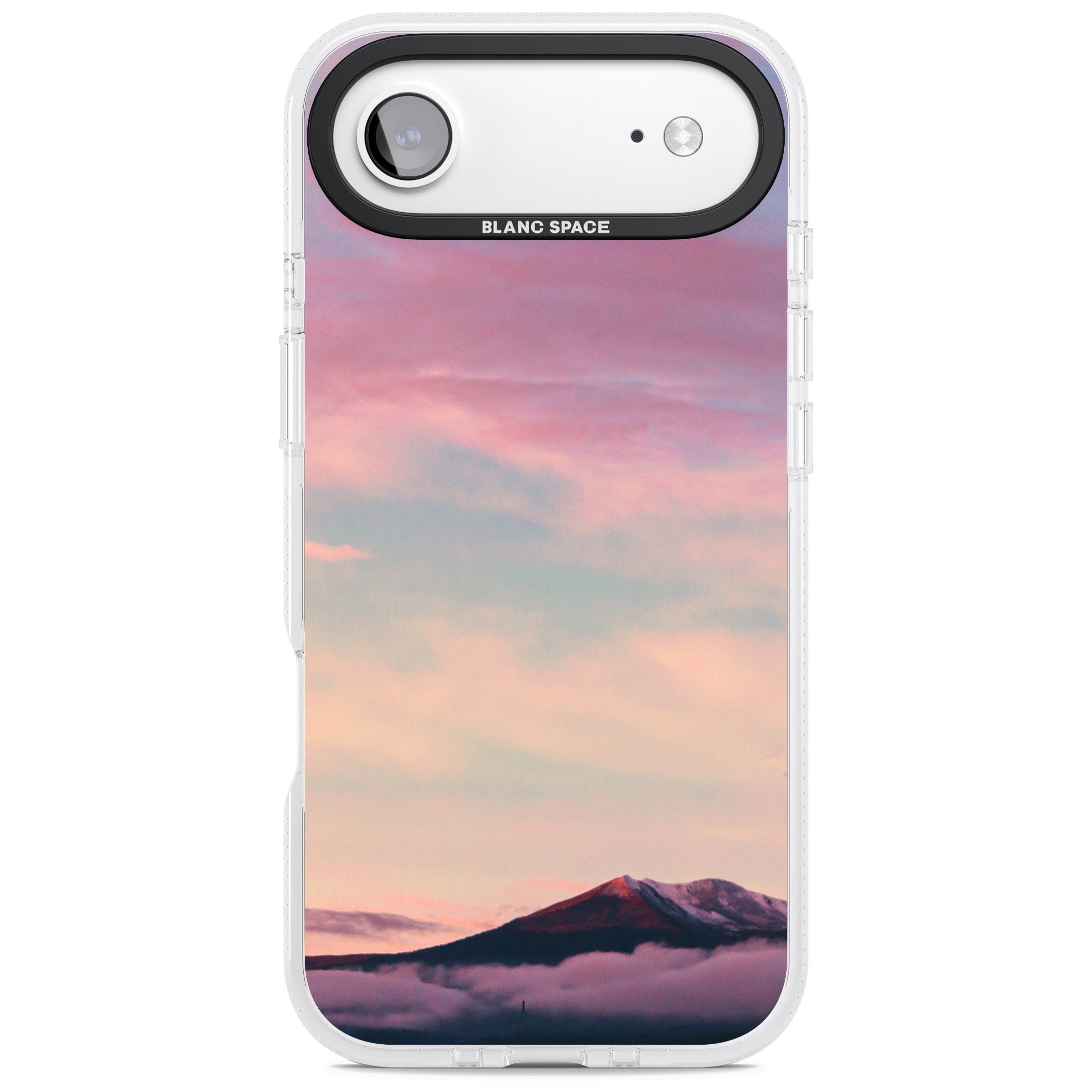 Pastel Mountain Sunset iPhone 17 Air Impact Air Clear Phone Case