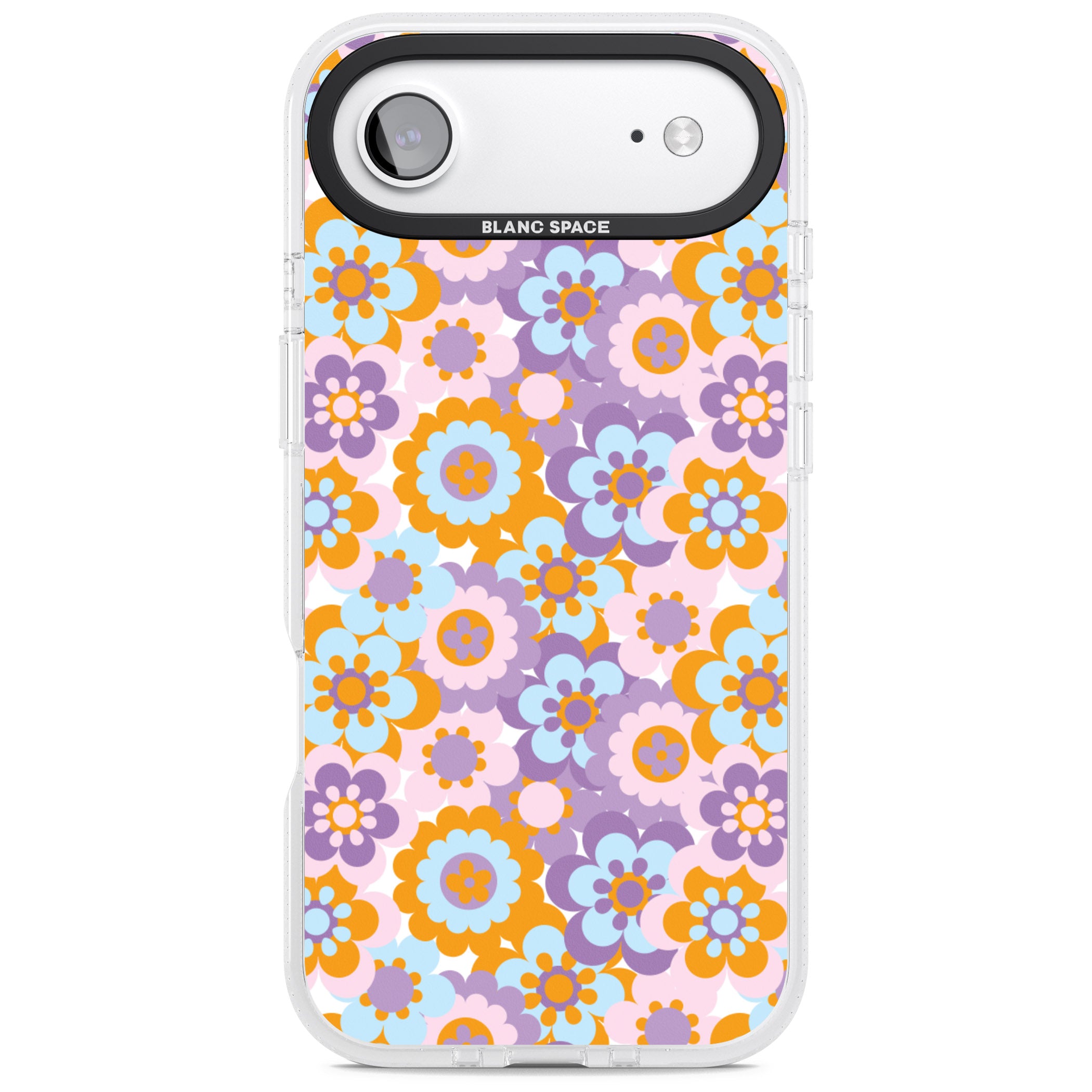 Flower Power Pattern iPhone 17 Air Impact Air Clear Phone Case