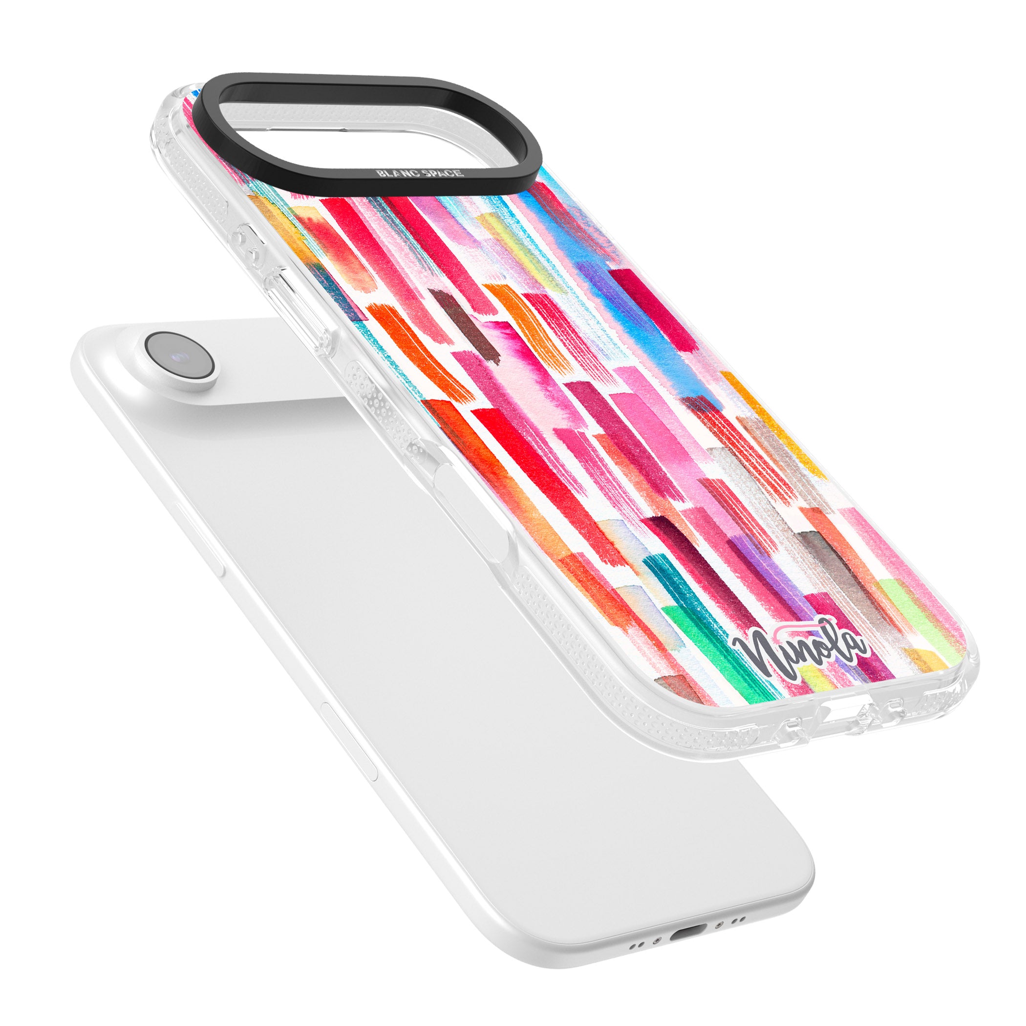 Colorful Brushstrokes iPhone 17 Air Impact Air Clear Phone Case Colours