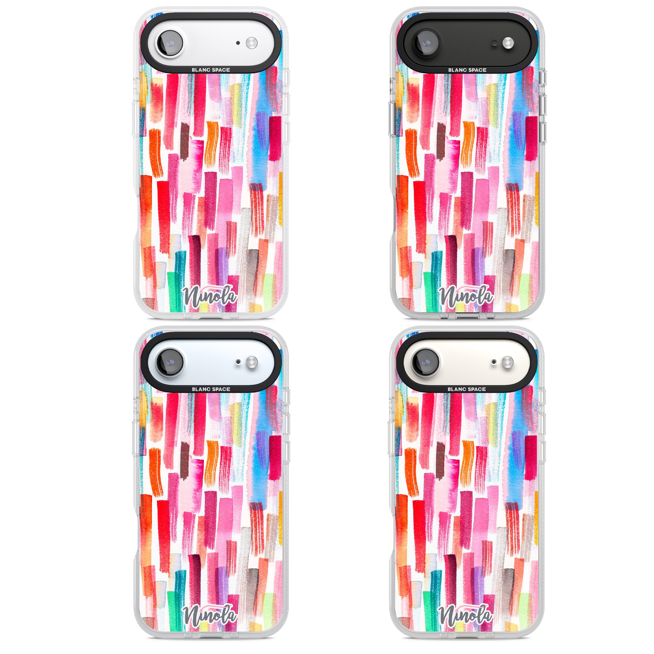 Colorful Brushstrokes iPhone 17 Air Impact Air Clear Phone Case APT Impact Protection