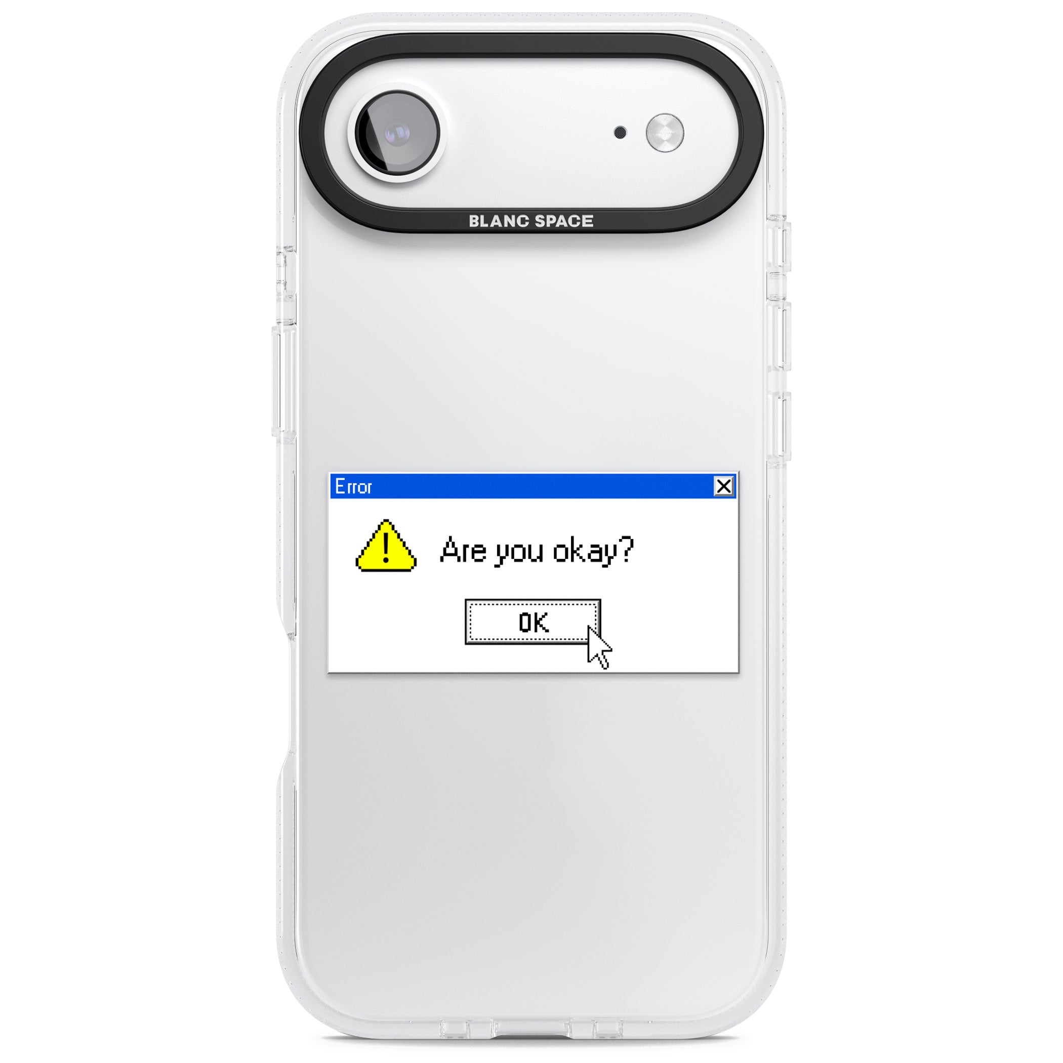 Are You Okay Exe iPhone 17 Air Impact Air Clear Phone Case