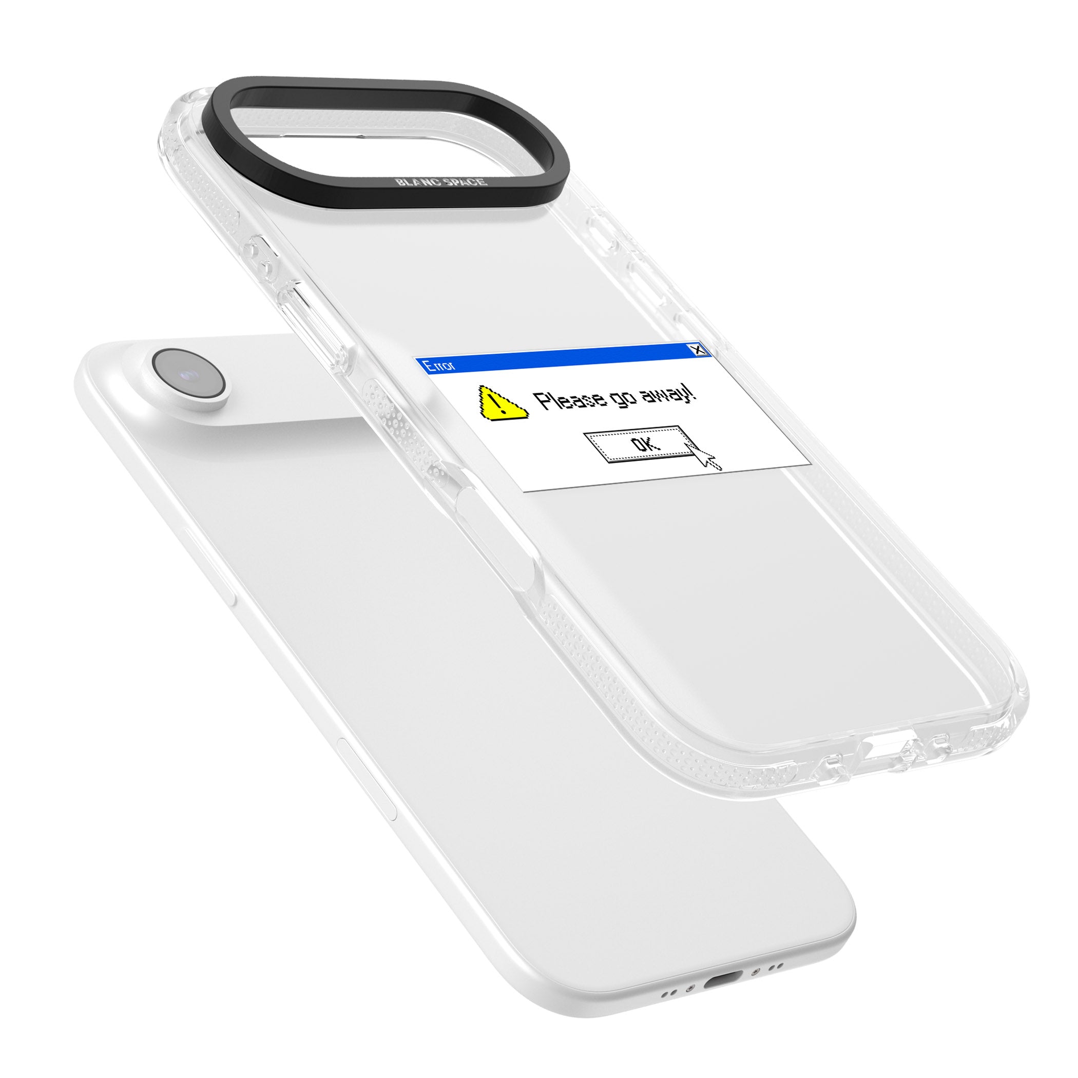 Please Go Away Exe iPhone 17 Air Impact Air Clear Phone Case Colours