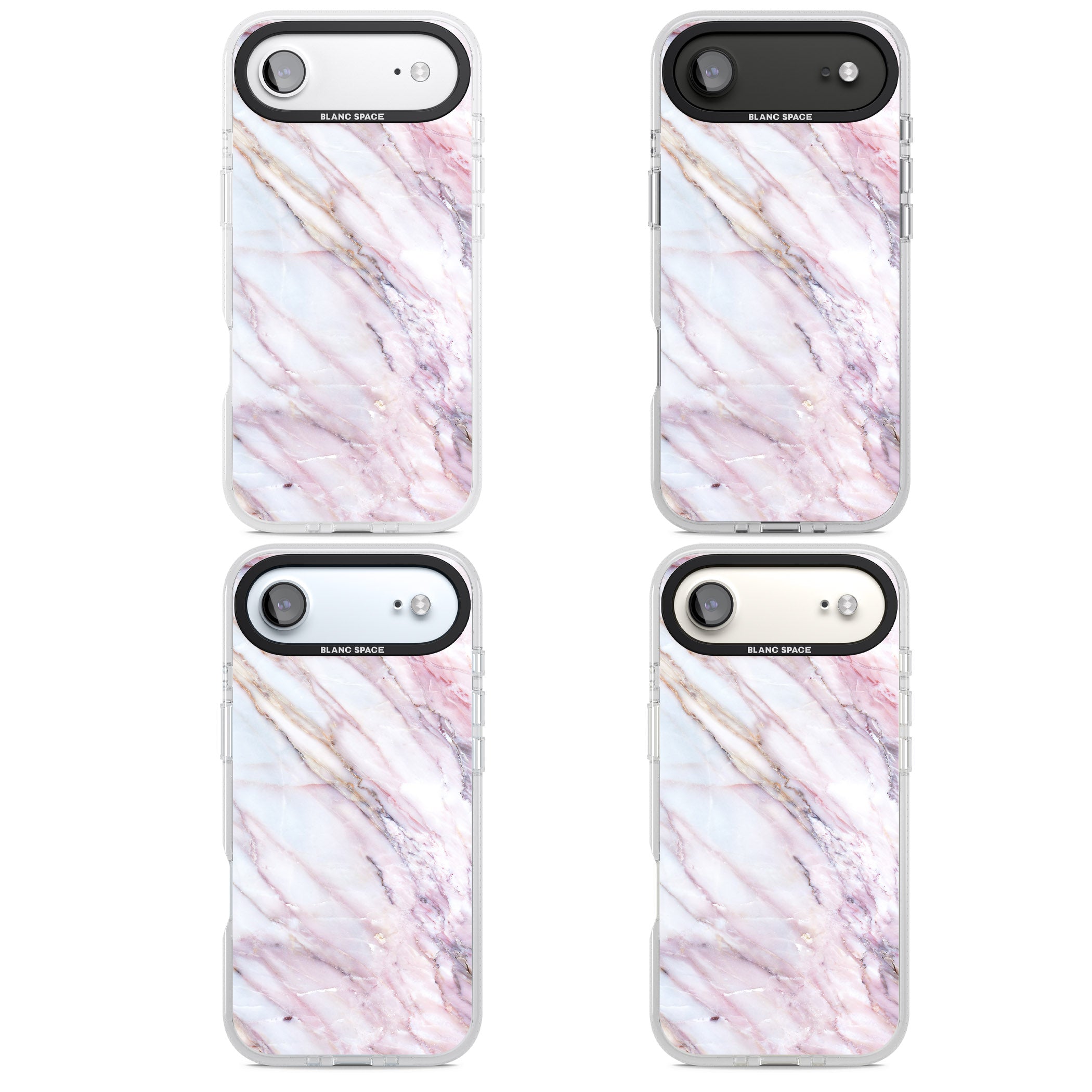Blush Marble Glow iPhone 17 Air Impact Air Clear Phone Case APT Impact Protection