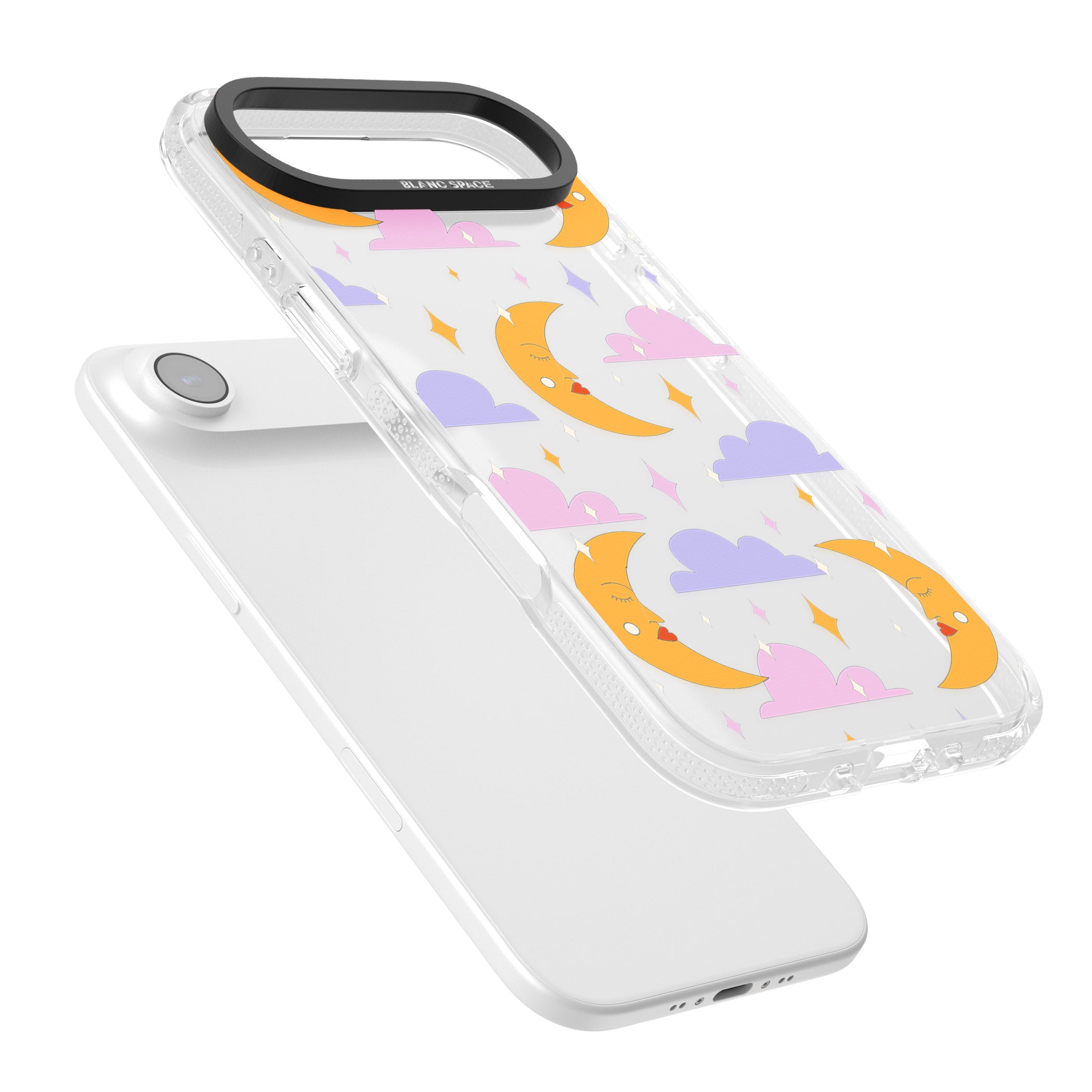 Moons & Clouds iPhone 17 Air Impact Air Clear Phone Case Colours