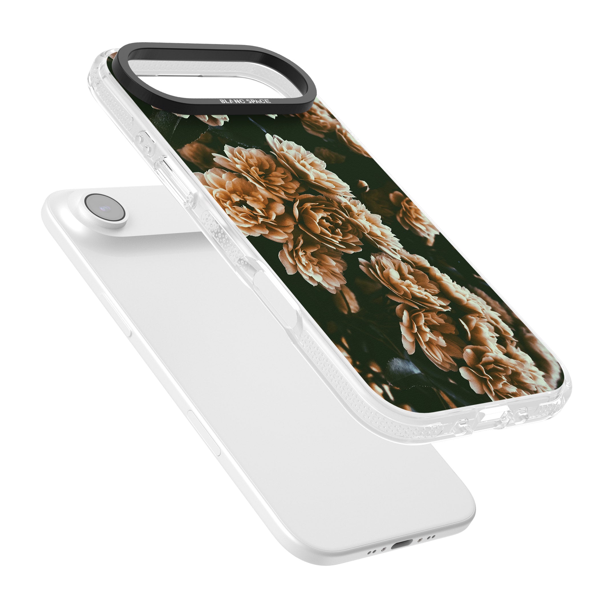 Moody Peony iPhone 17 Air Impact Air Clear Phone Case Colours