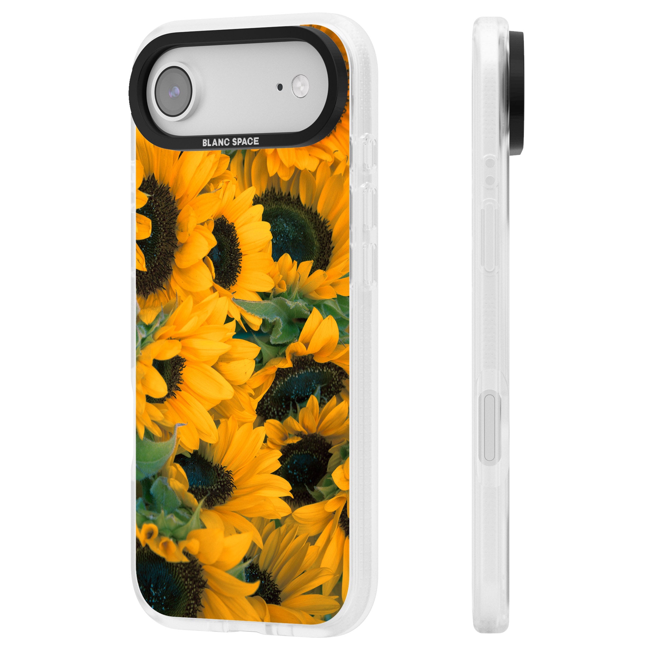 Sunflowers iPhone 17 Air Impact Air Clear Phone Case Side Profile