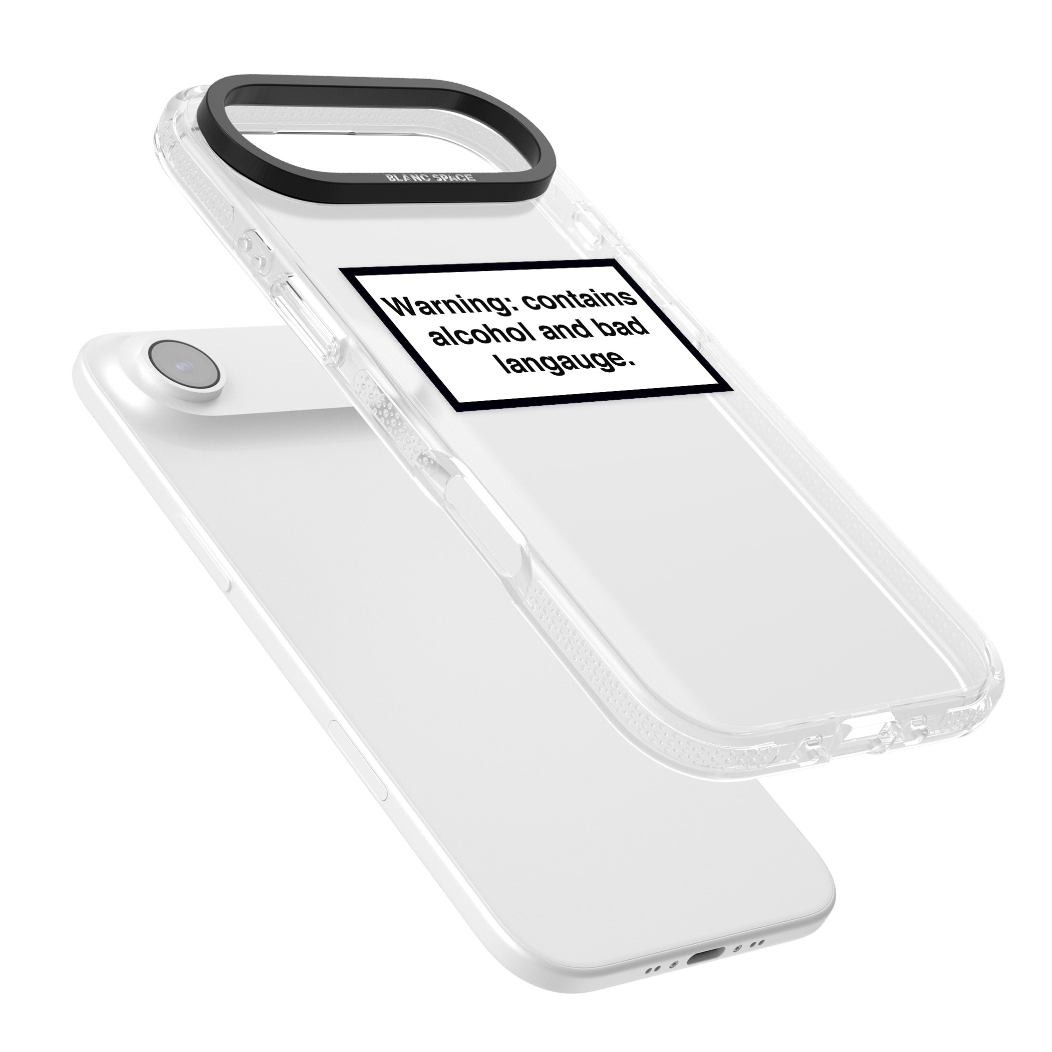 Warning: Contains Alcohol & Bad Language iPhone 17 Air Impact Air Clear Phone Case Colours