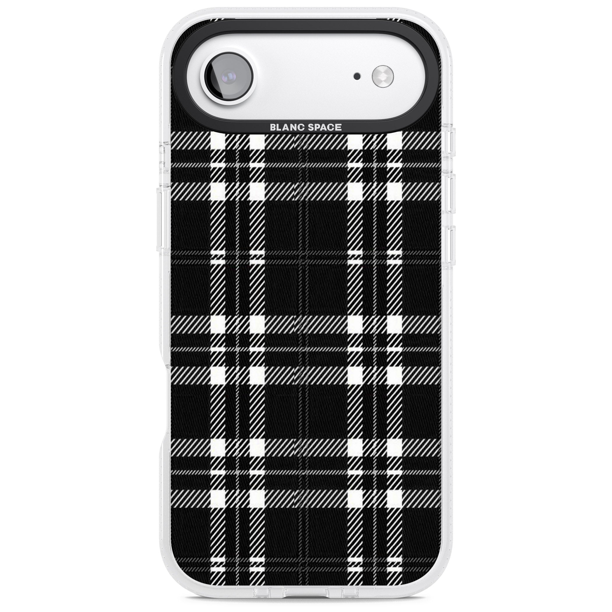 Divine Black Plaid iPhone 17 Air Impact Air Clear Phone Case
