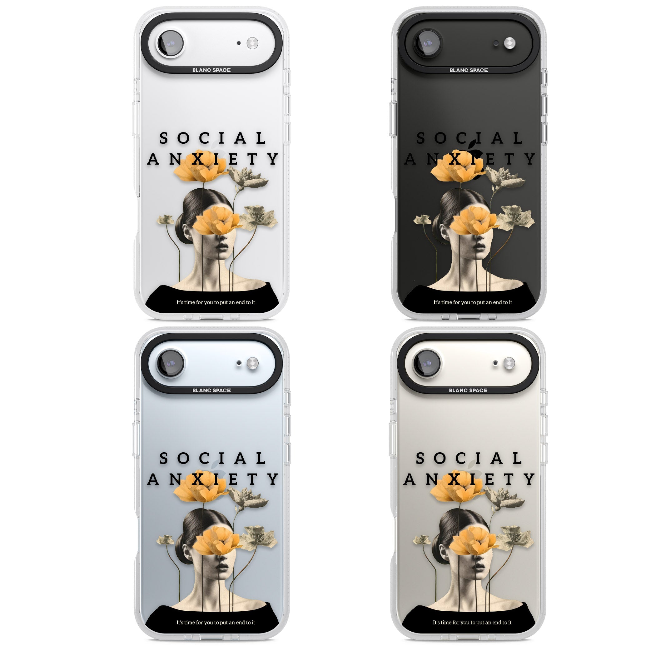 Social Anxiety iPhone 17 Air Impact Air Clear Phone Case APT Impact Protection