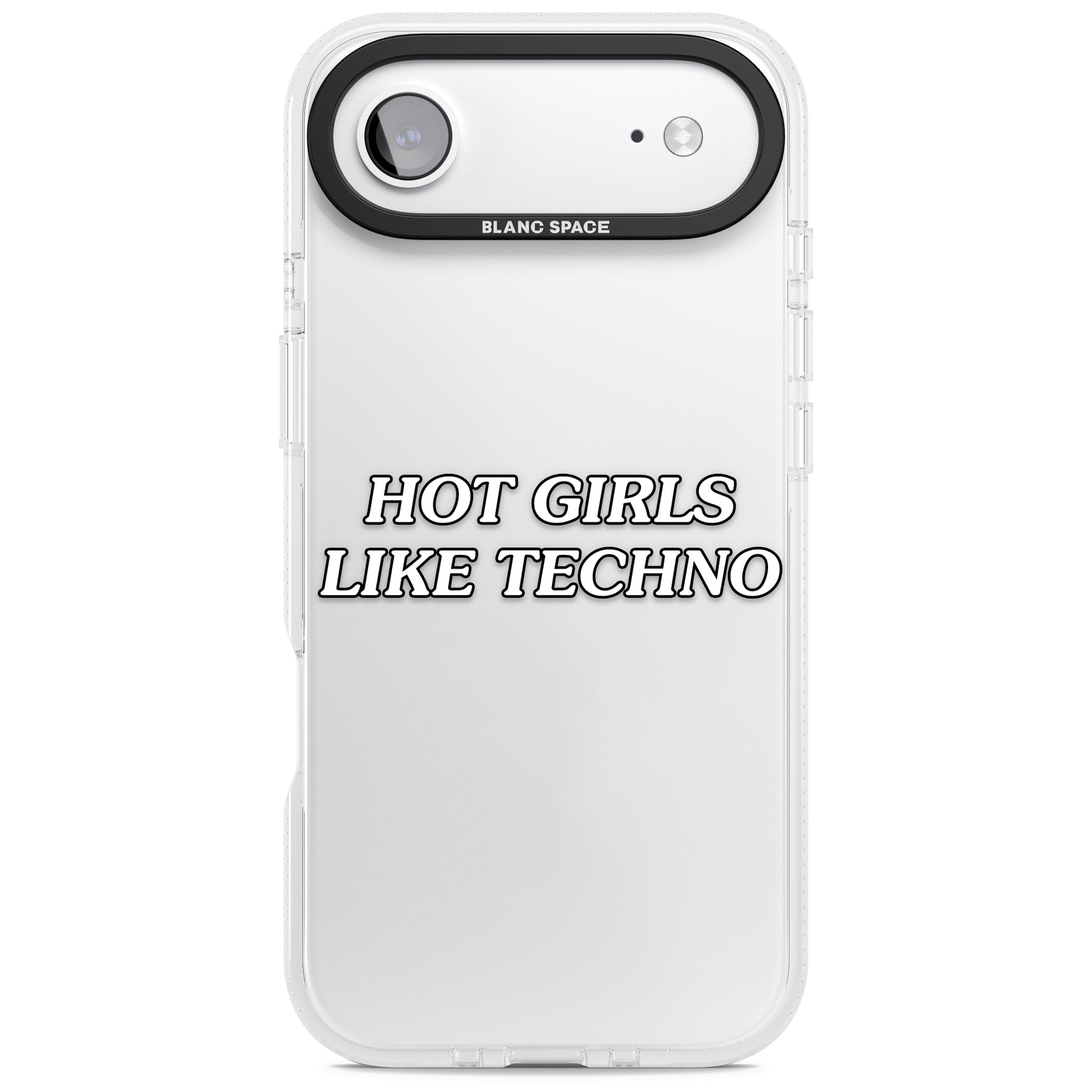 Hot Girls Like Techno iPhone 17 Air Impact Air Clear Phone Case
