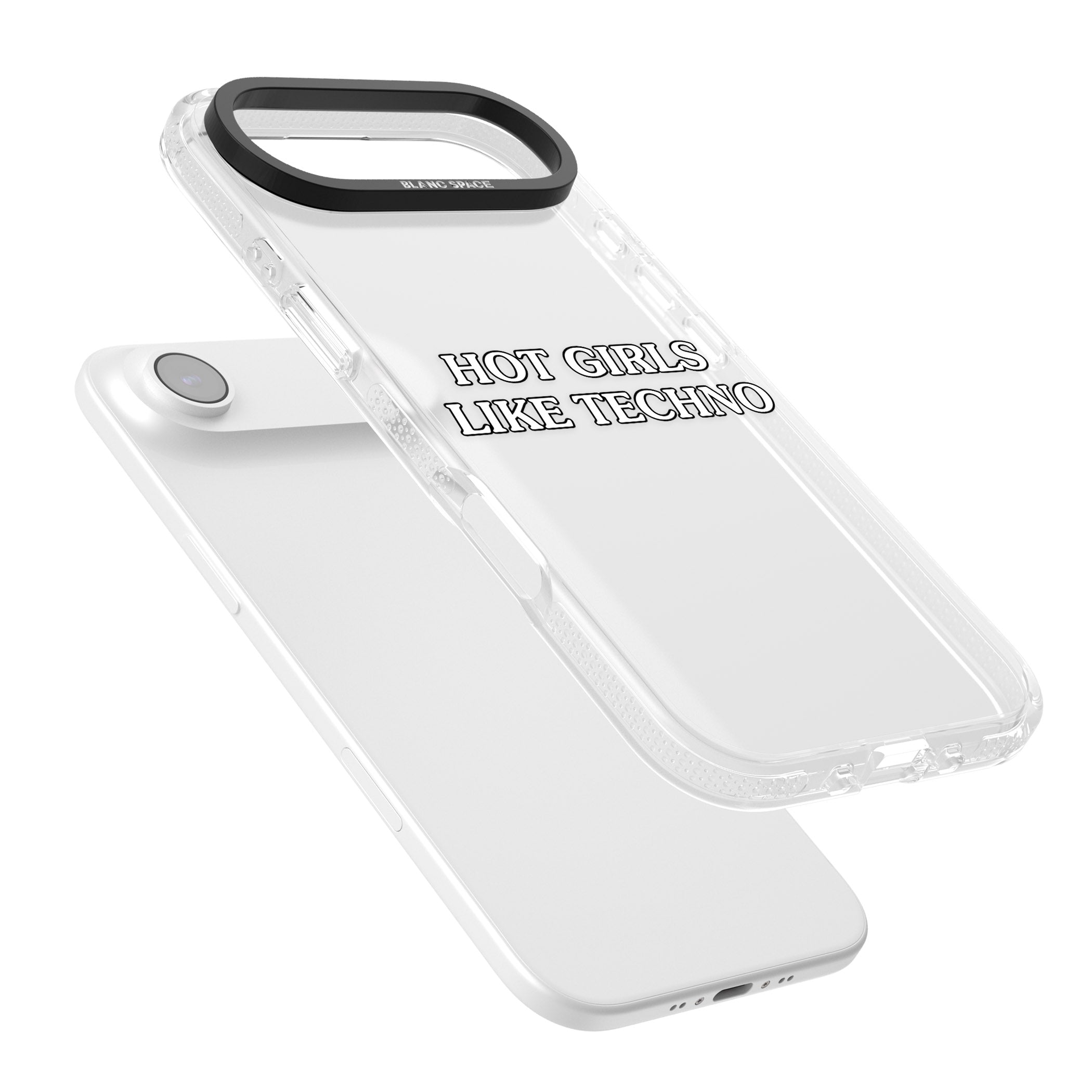 Hot Girls Like Techno iPhone 17 Air Impact Air Clear Phone Case Colours