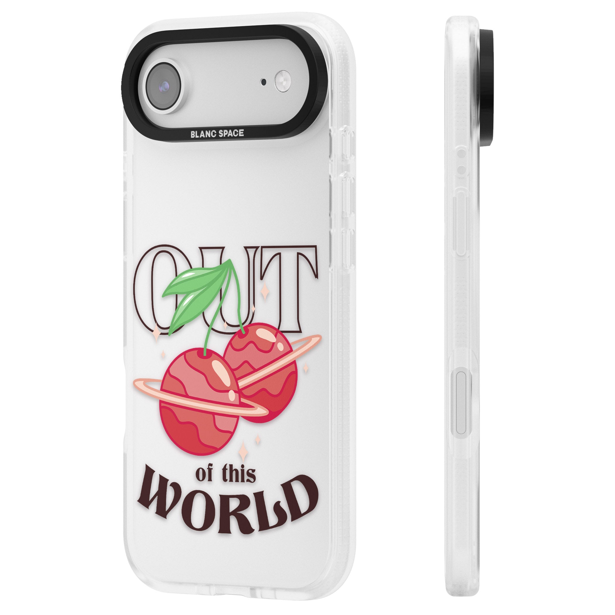 Out Of This World iPhone 17 Air Impact Air Clear Phone Case Side Profile