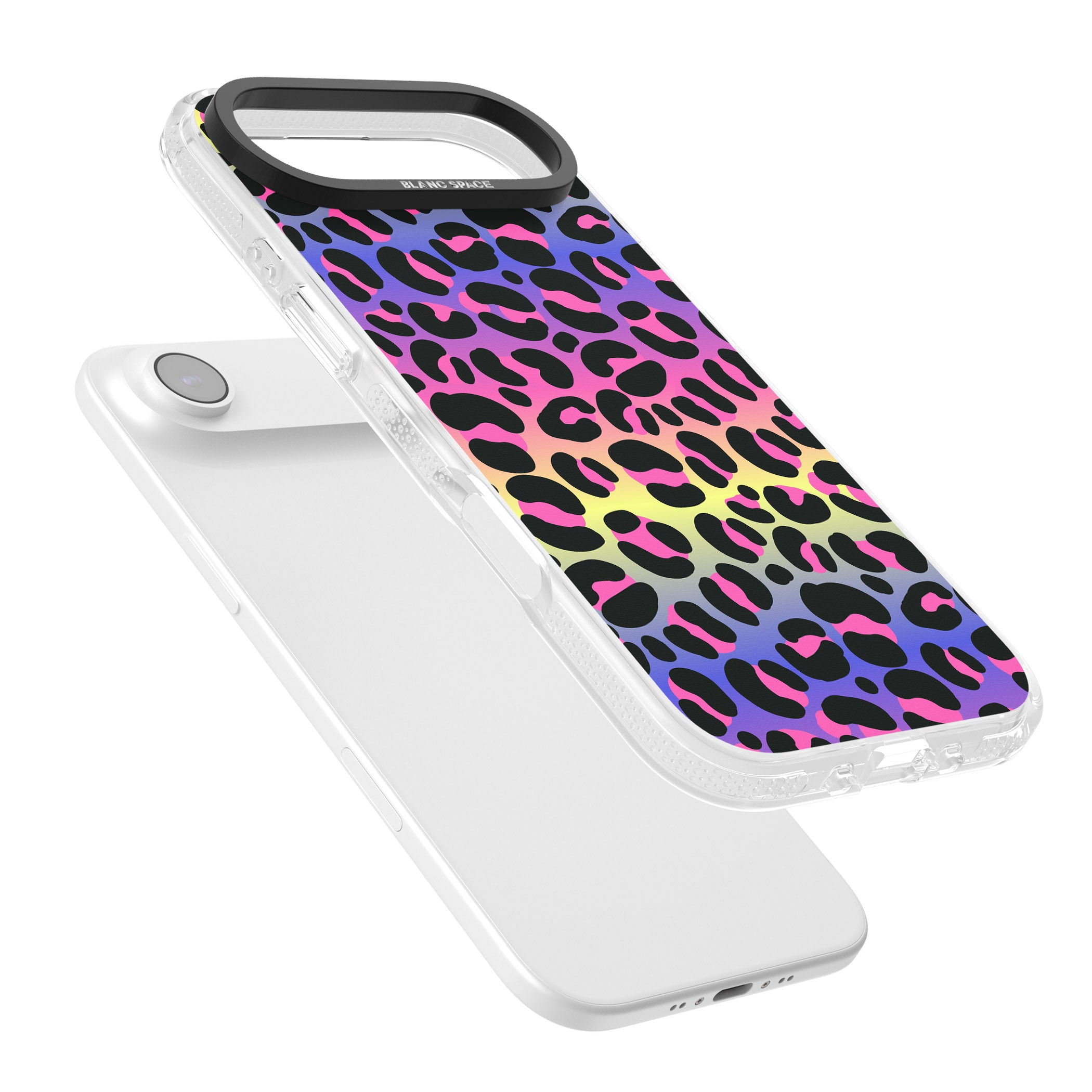 Rainbow Gradient Leopard iPhone 17 Air Impact Air Clear Phone Case Colours