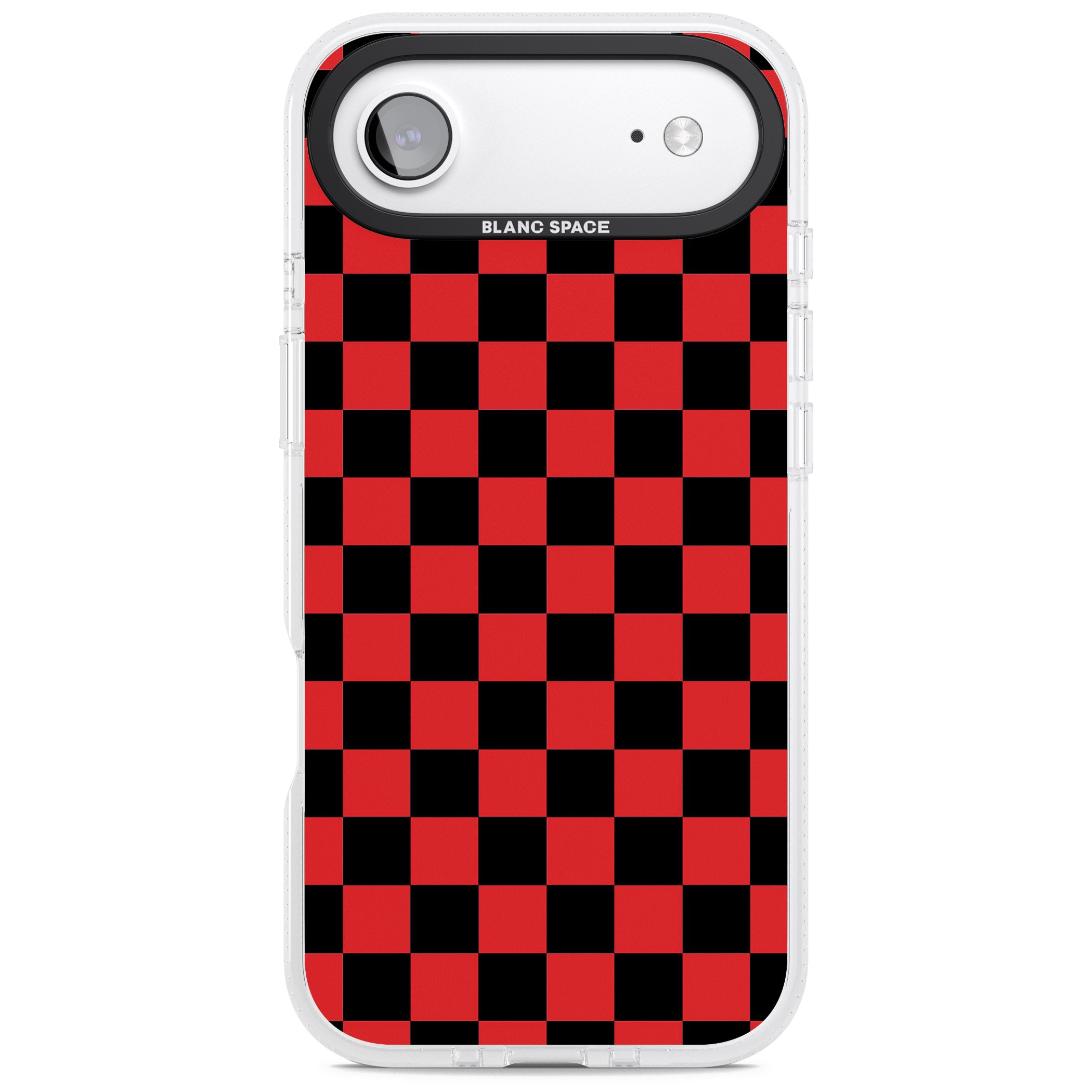 Red Black Checkered iPhone 17 Air Impact Air Clear Phone Case