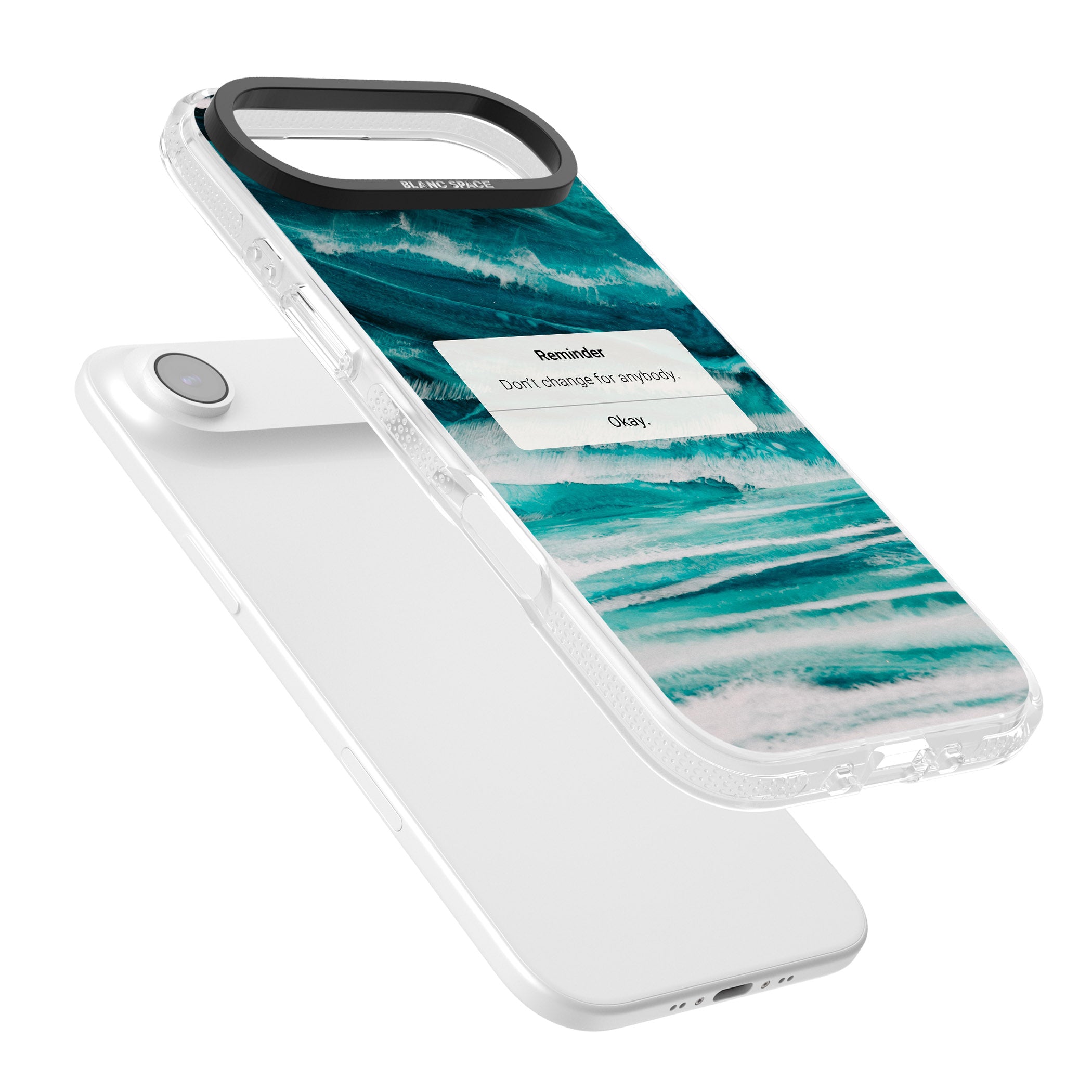 Ocean Vibe Reminder iPhone 17 Air Impact Air Clear Phone Case Colours