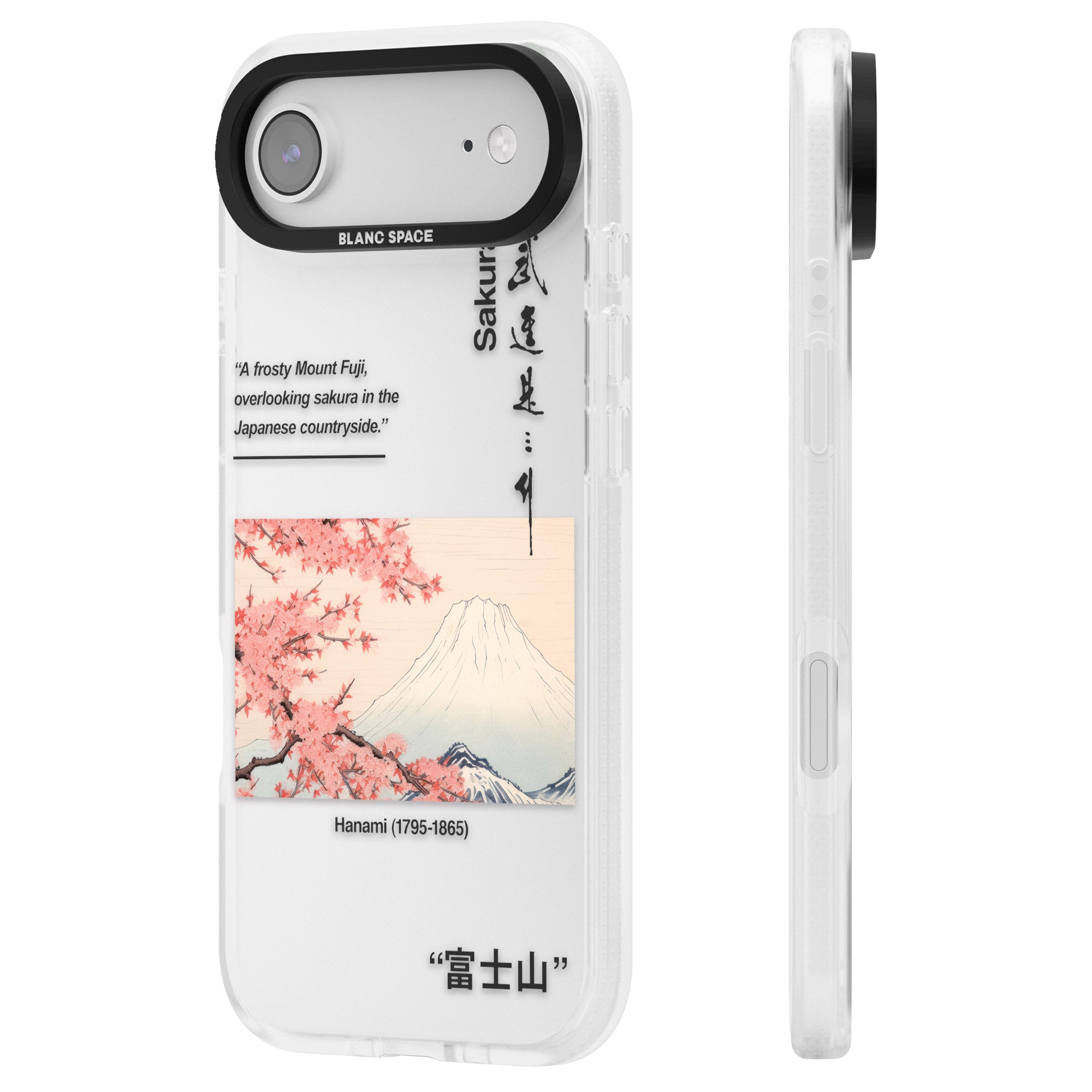 Hanami iPhone 17 Air Impact Air Clear Phone Case Side Profile