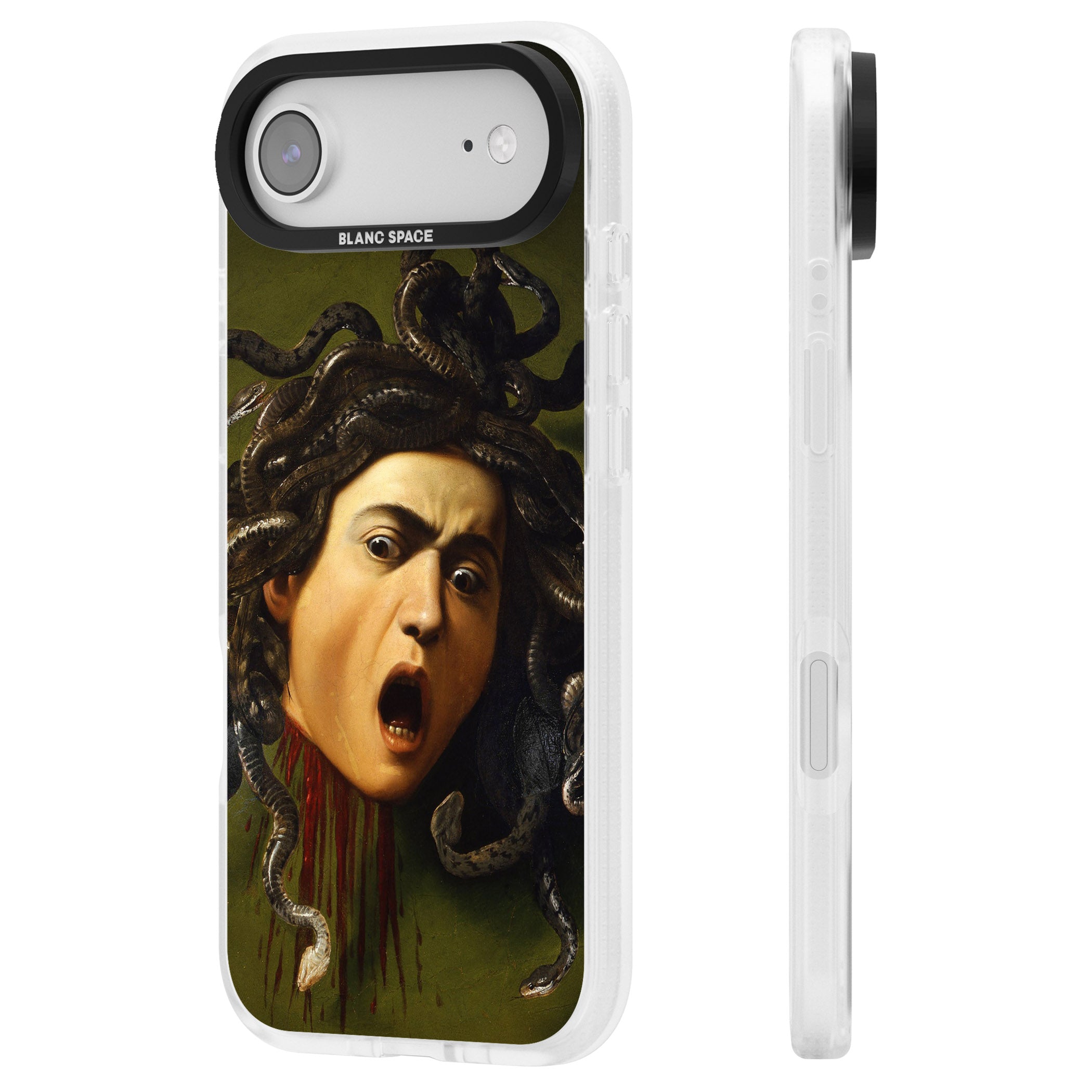 Head of Medusa iPhone 17 Air Impact Air Clear Phone Case Side Profile