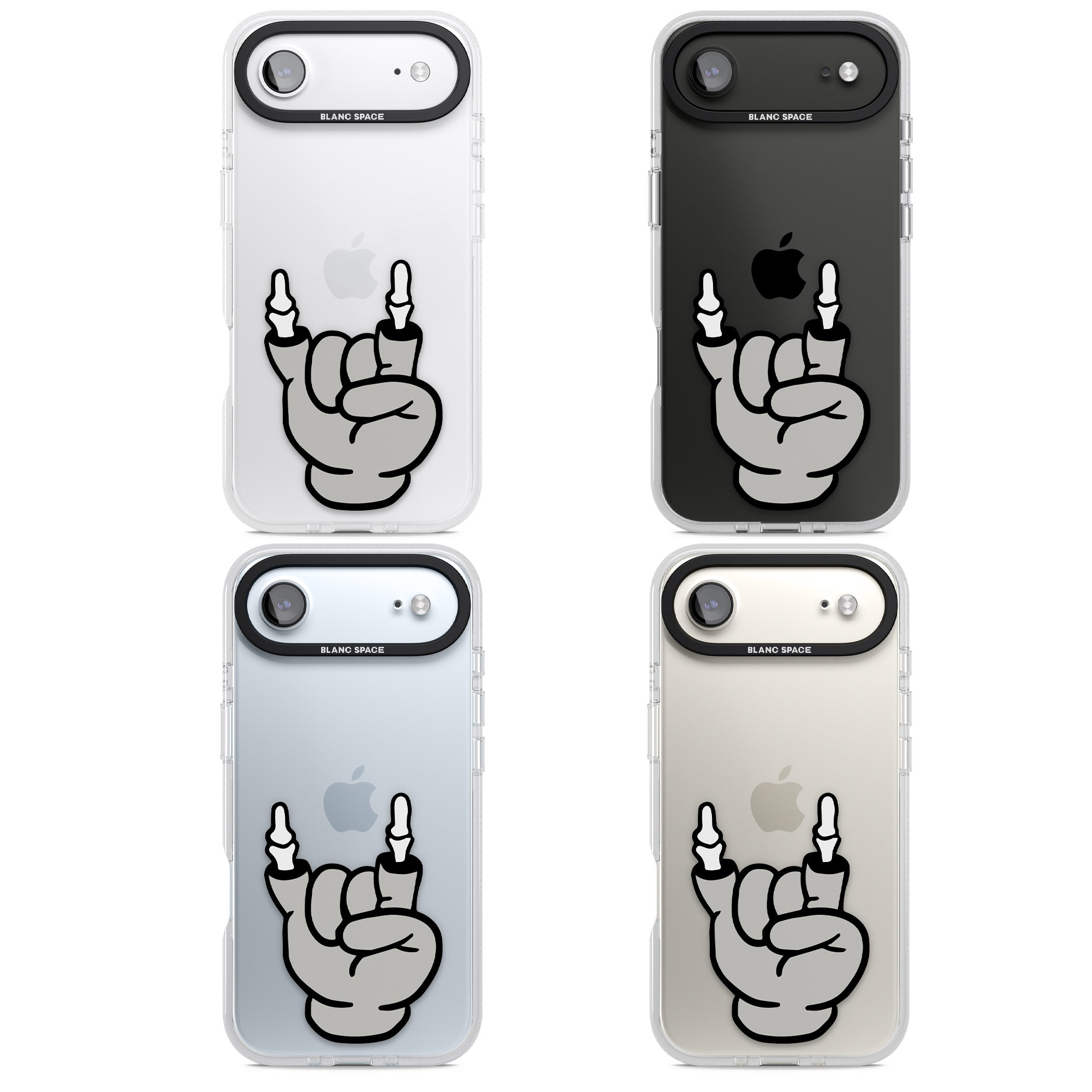 Rock 'Til You Drop iPhone 17 Air Impact Air Clear Phone Case APT Impact Protection