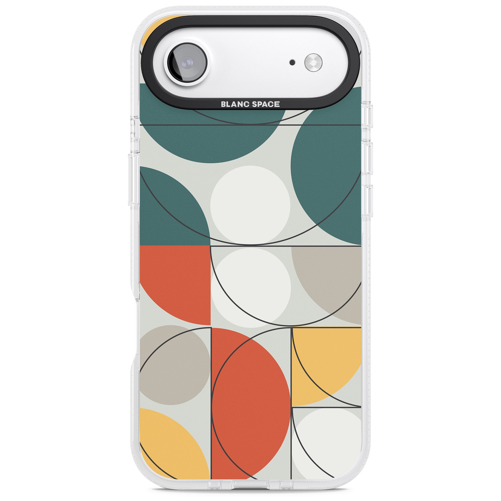Modern Abstract Circle iPhone 17 Air Impact Air Clear Phone Case