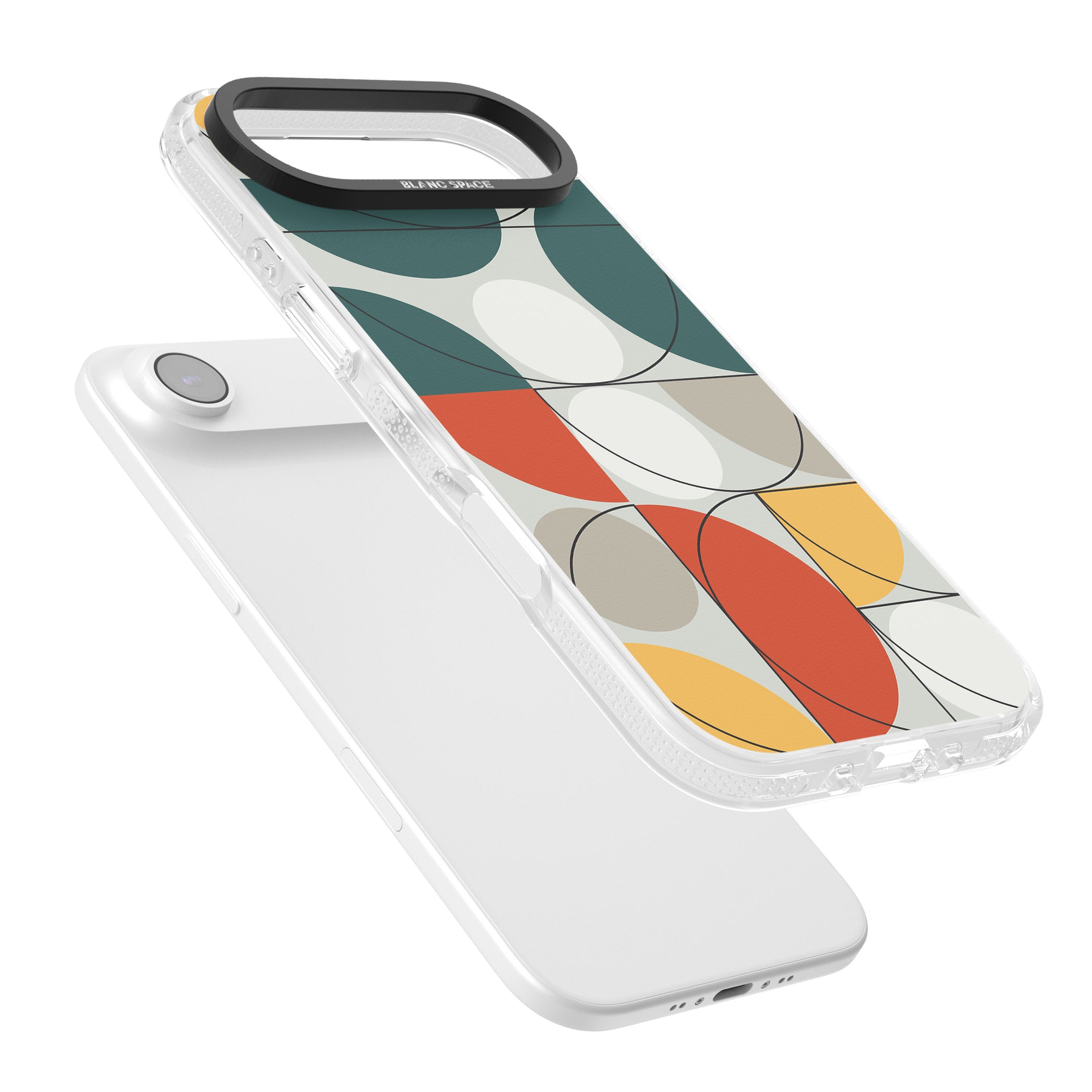 Modern Abstract Circle iPhone 17 Air Impact Air Clear Phone Case Colours