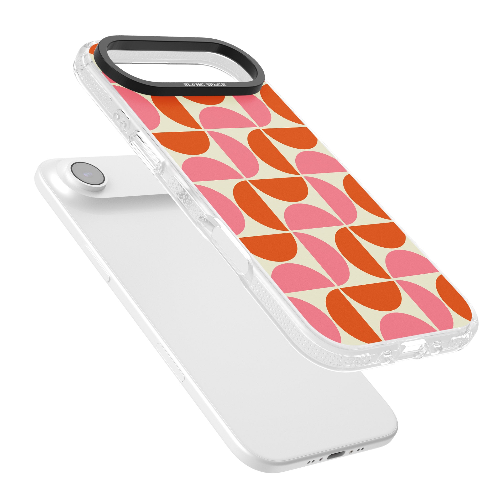 Retro Half Circle Pattern iPhone 17 Air Impact Air Clear Phone Case Colours