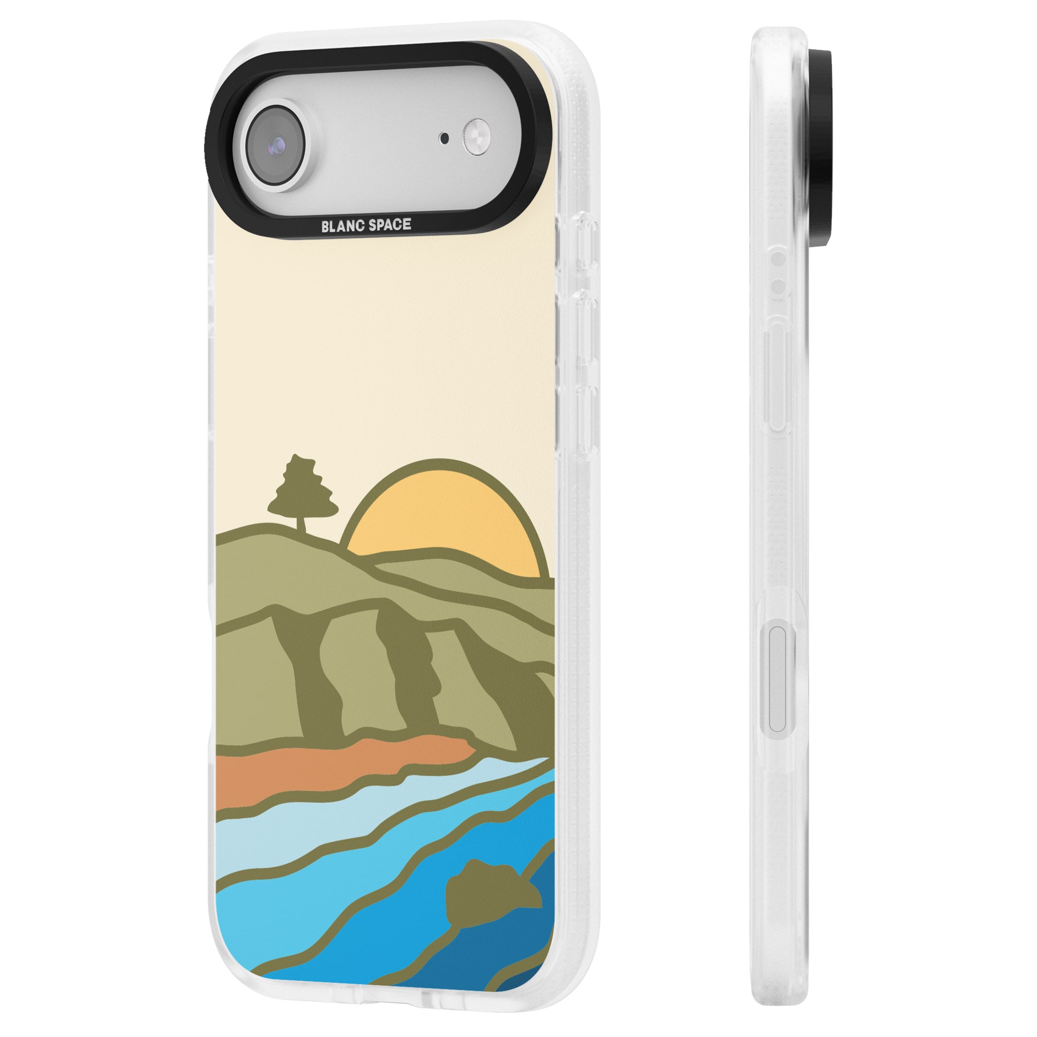 North Sunset iPhone 17 Air Impact Air Clear Phone Case Side Profile