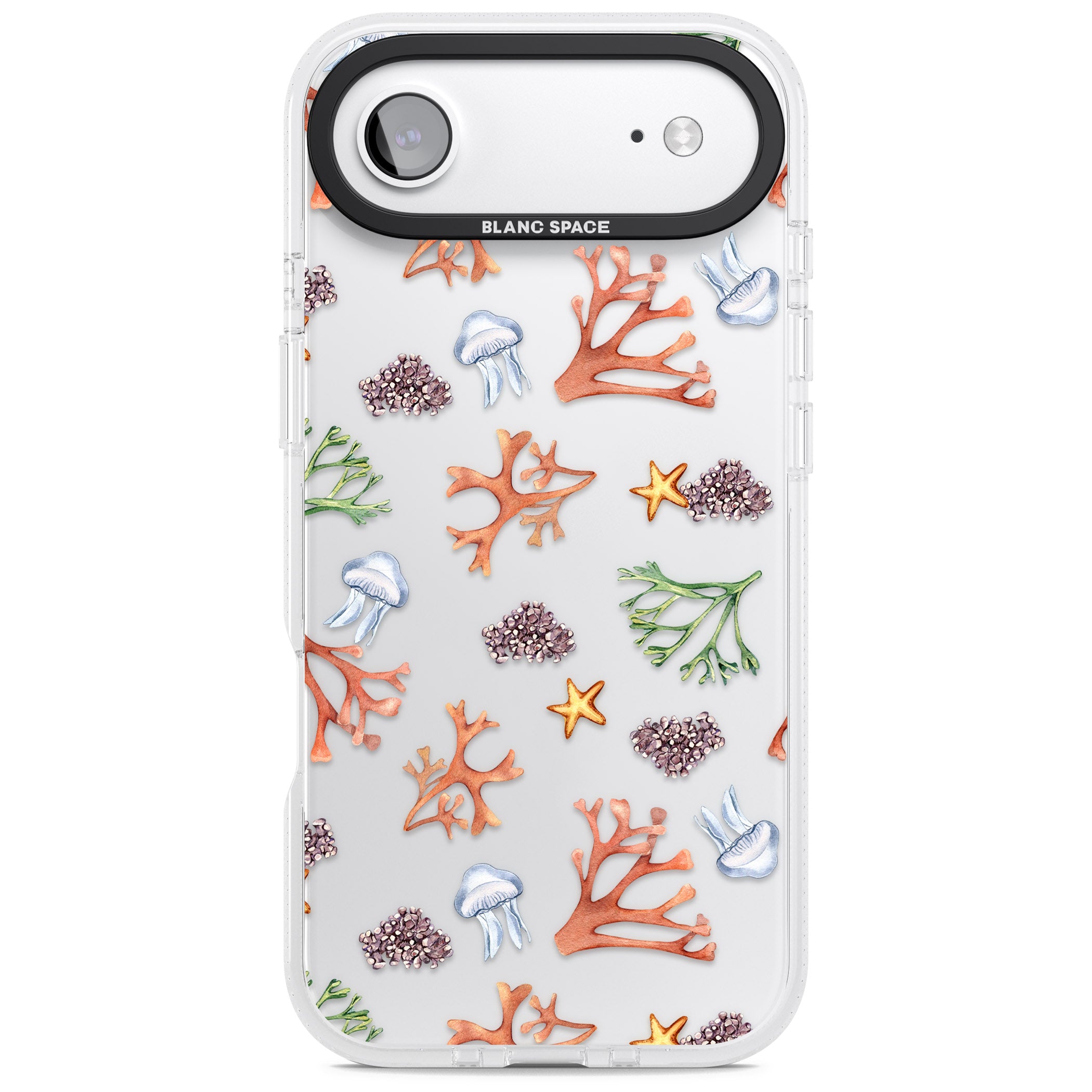 Coral & Jellyfish iPhone 17 Air Impact Air Clear Phone Case