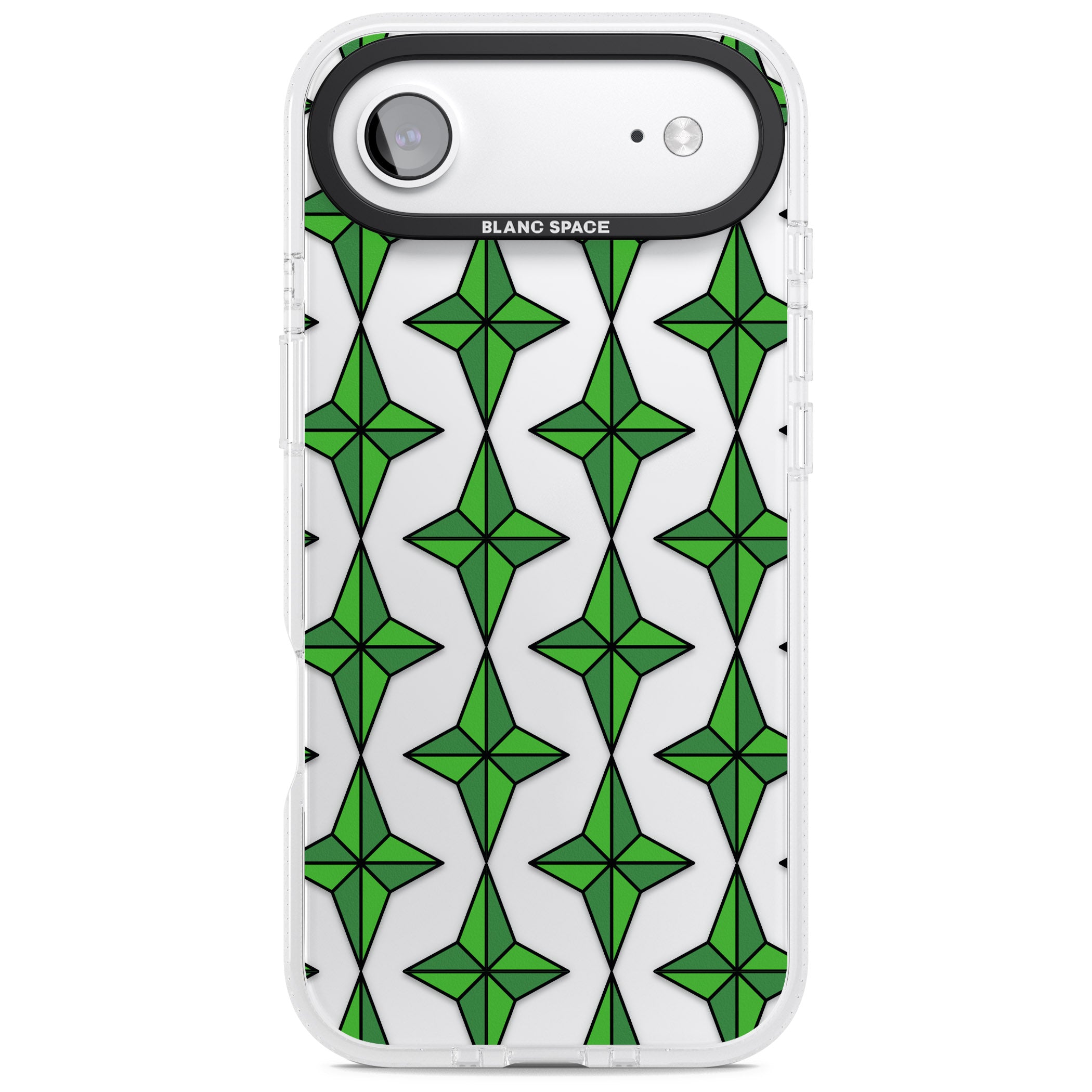 Emerald Stars Pattern (Clear) iPhone 17 Air Impact Air Clear Phone Case