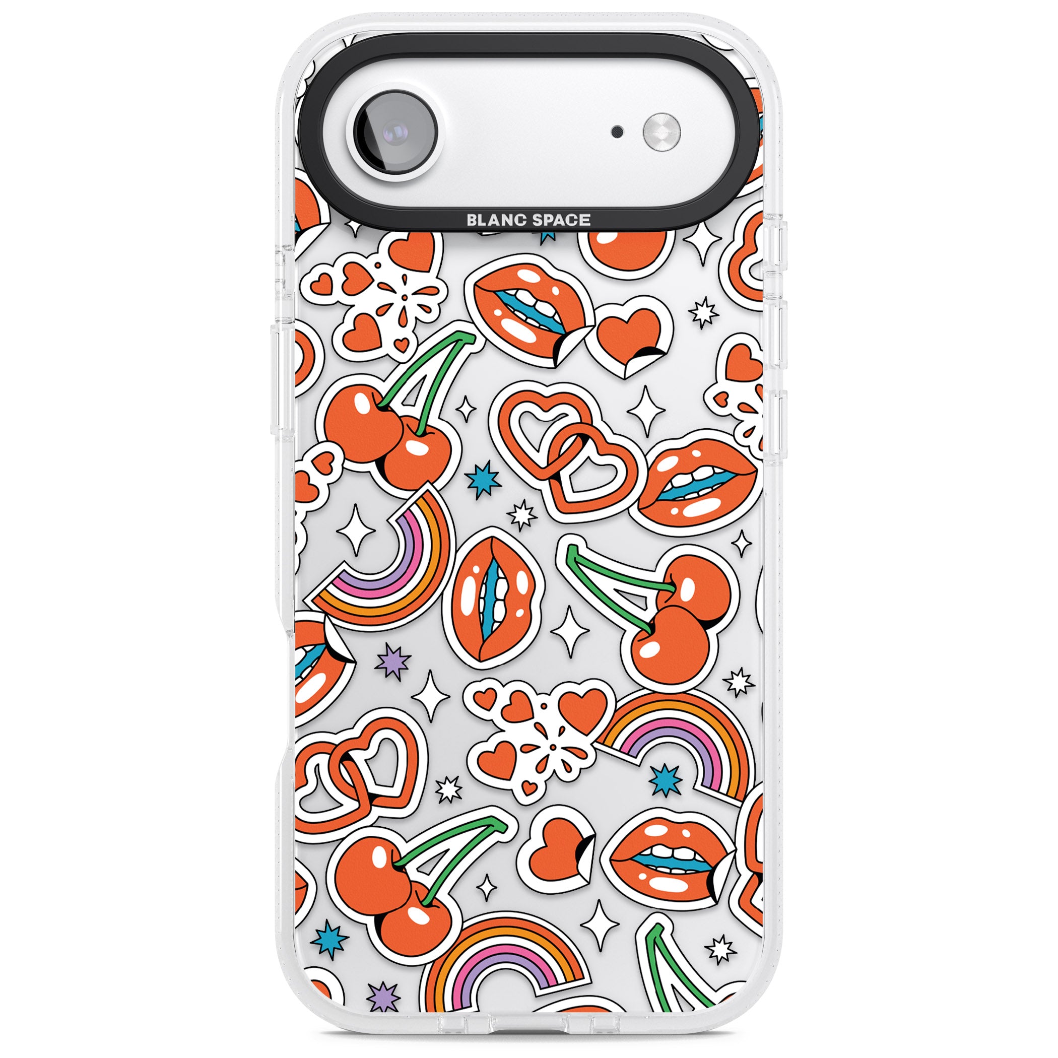 Red Sticker Pop iPhone 17 Air Impact Air Clear Phone Case