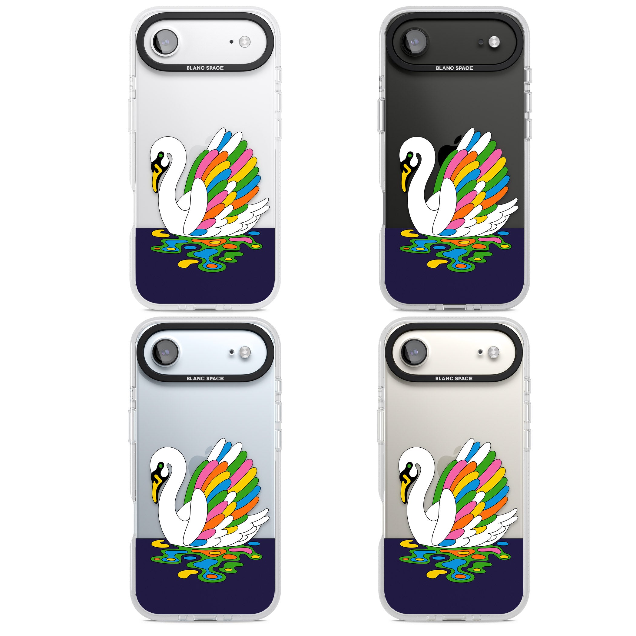 Serene Swan iPhone 17 Air Impact Air Clear Phone Case APT Impact Protection