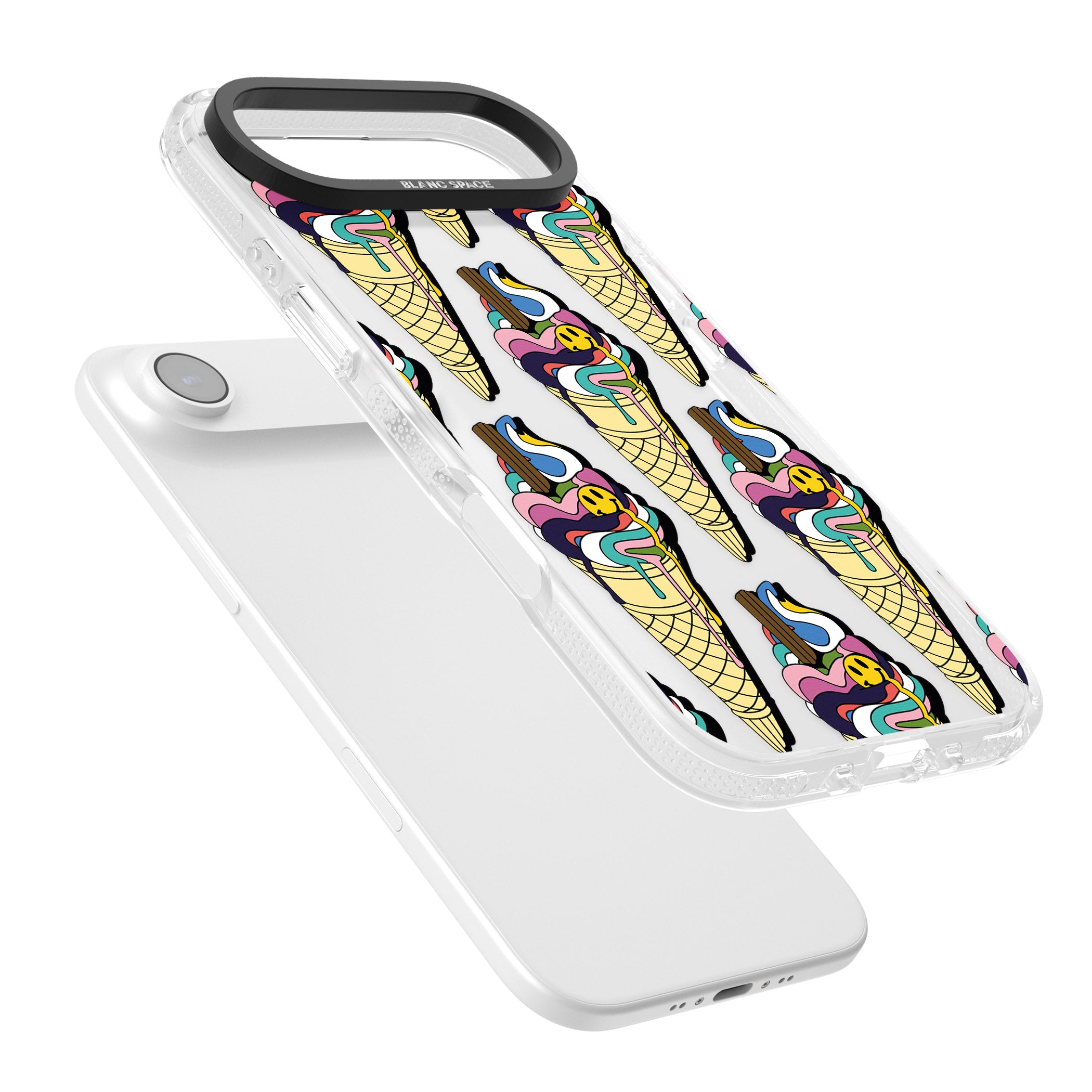 Trip & Drip Ice Cream iPhone 17 Air Impact Air Clear Phone Case Colours