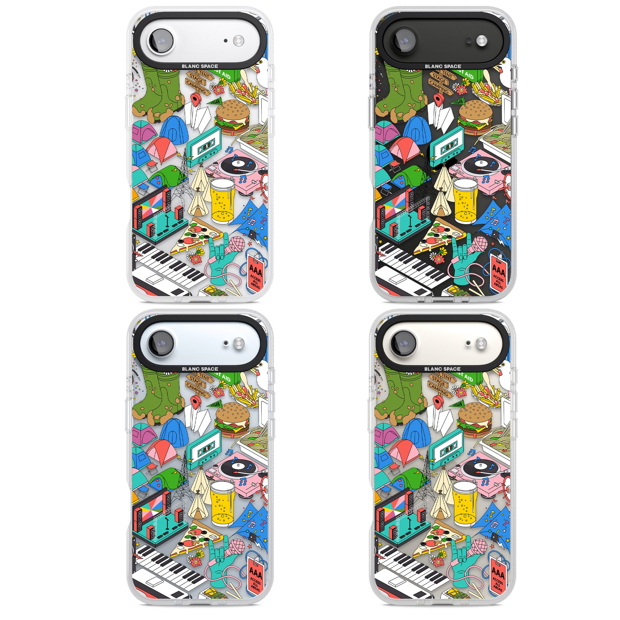 Festival Frenzy iPhone 17 Air Impact Air Clear Phone Case APT Impact Protection