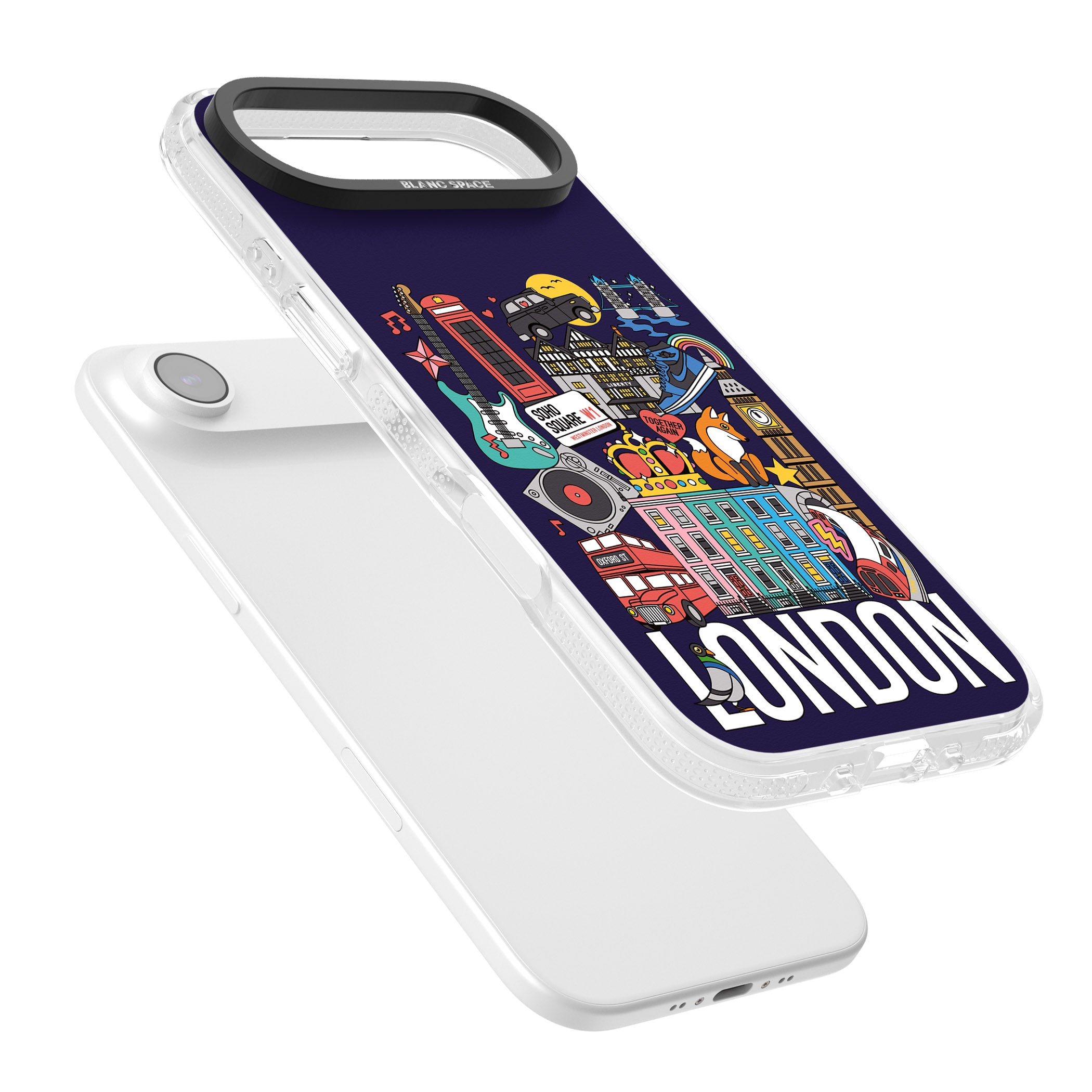 London Calling iPhone 17 Air Impact Air Clear Phone Case Colours