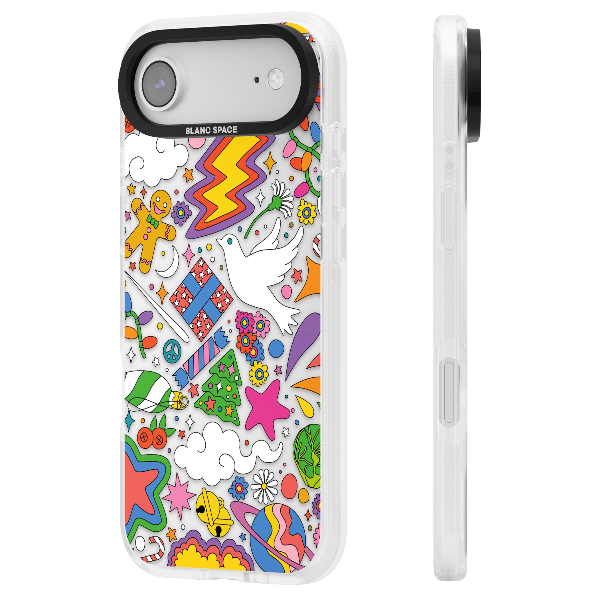 Whimsical Wonderland iPhone 17 Air Impact Air Clear Phone Case Side Profile