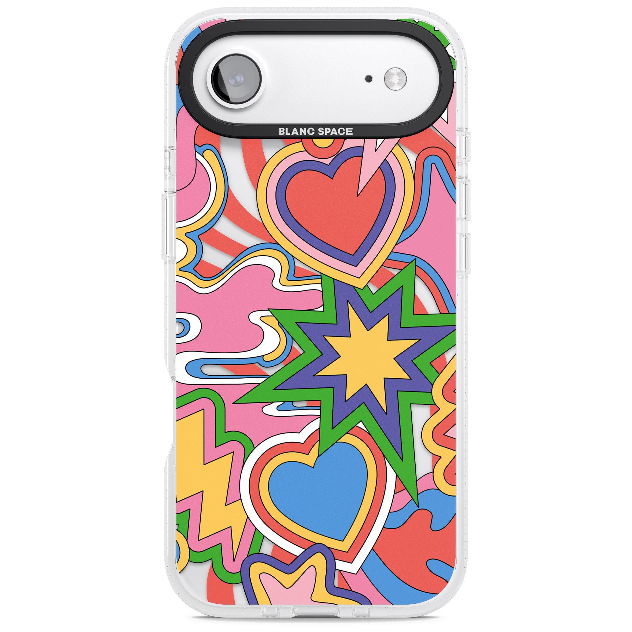 Psychedelic Pop Art Explosion iPhone 17 Air Impact Air Clear Phone Case