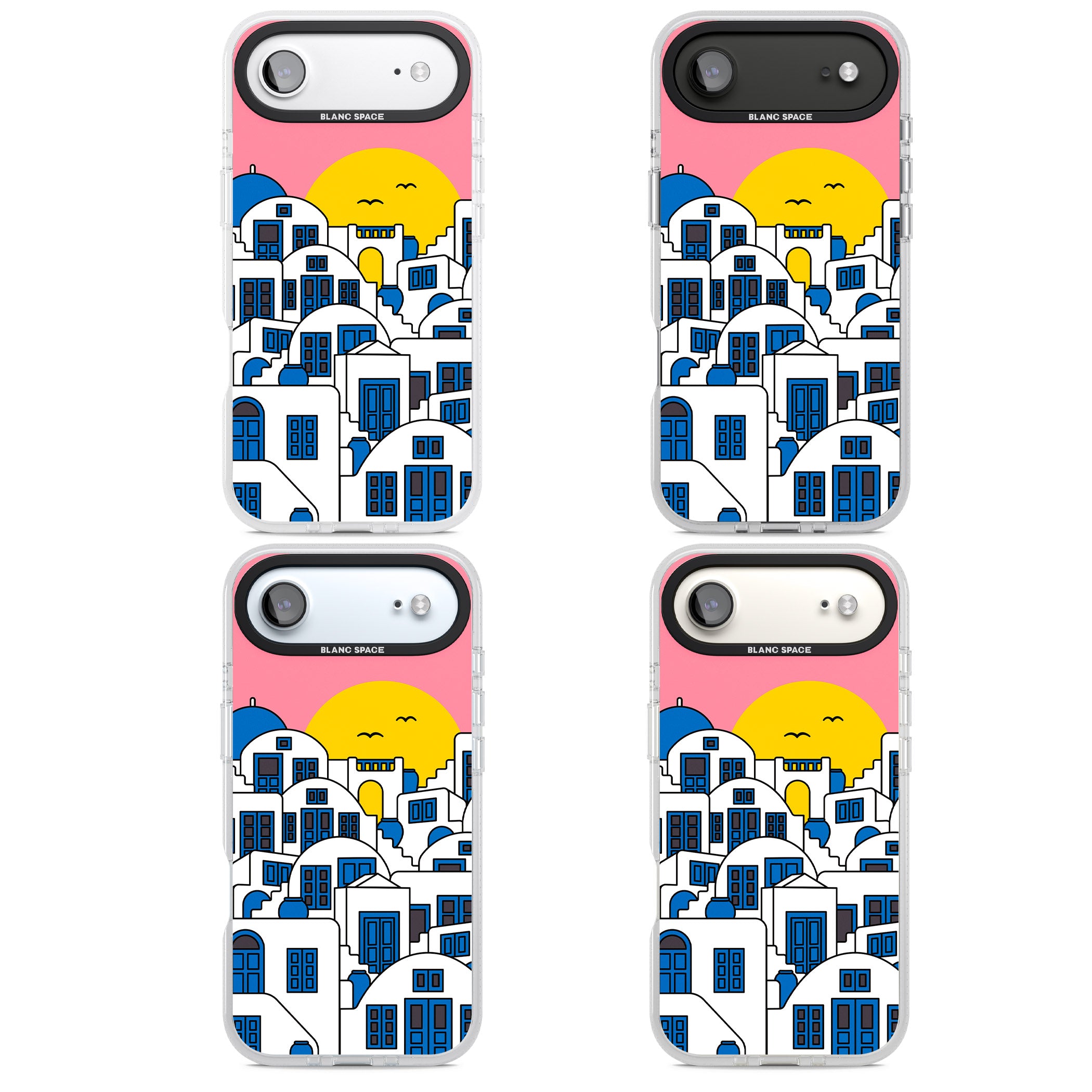 Santorini Sunset iPhone 17 Air Impact Air Clear Phone Case APT Impact Protection