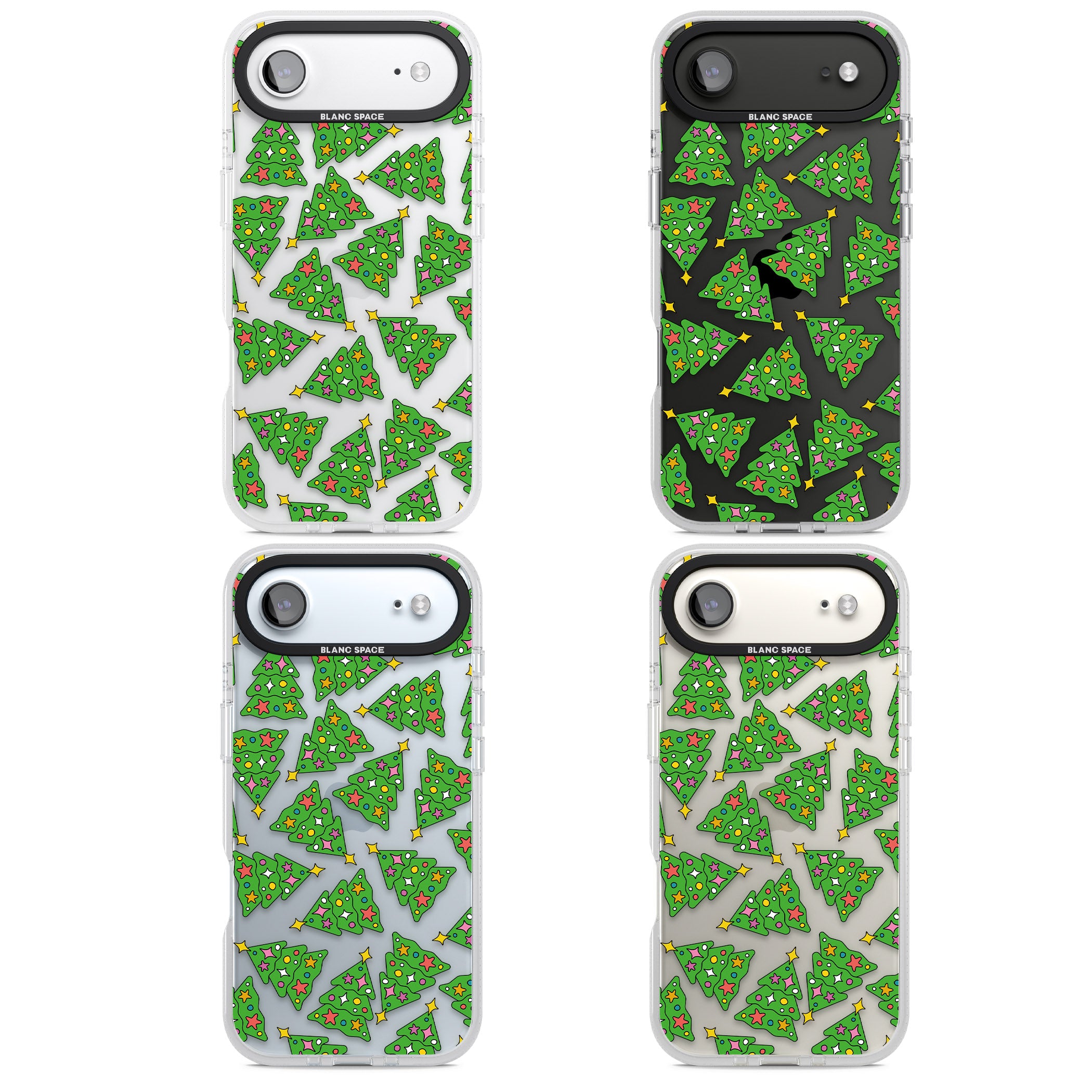 Christmas Tree Pattern iPhone 17 Air Impact Air Clear Phone Case APT Impact Protection