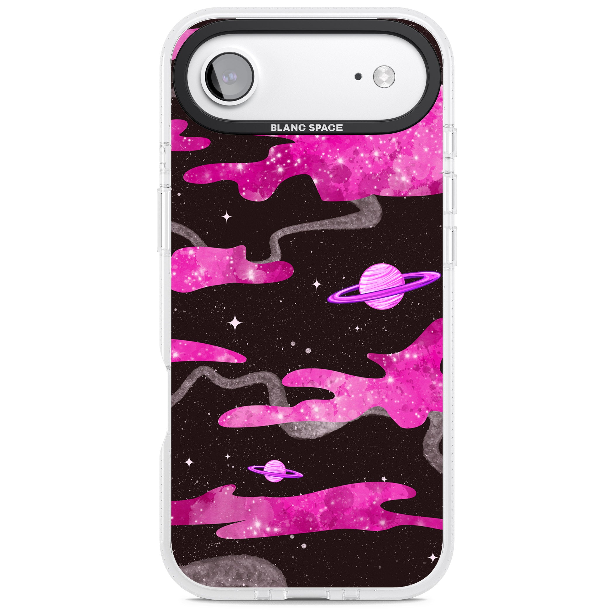 Pink Galaxy iPhone 17 Air Impact Air Clear Phone Case