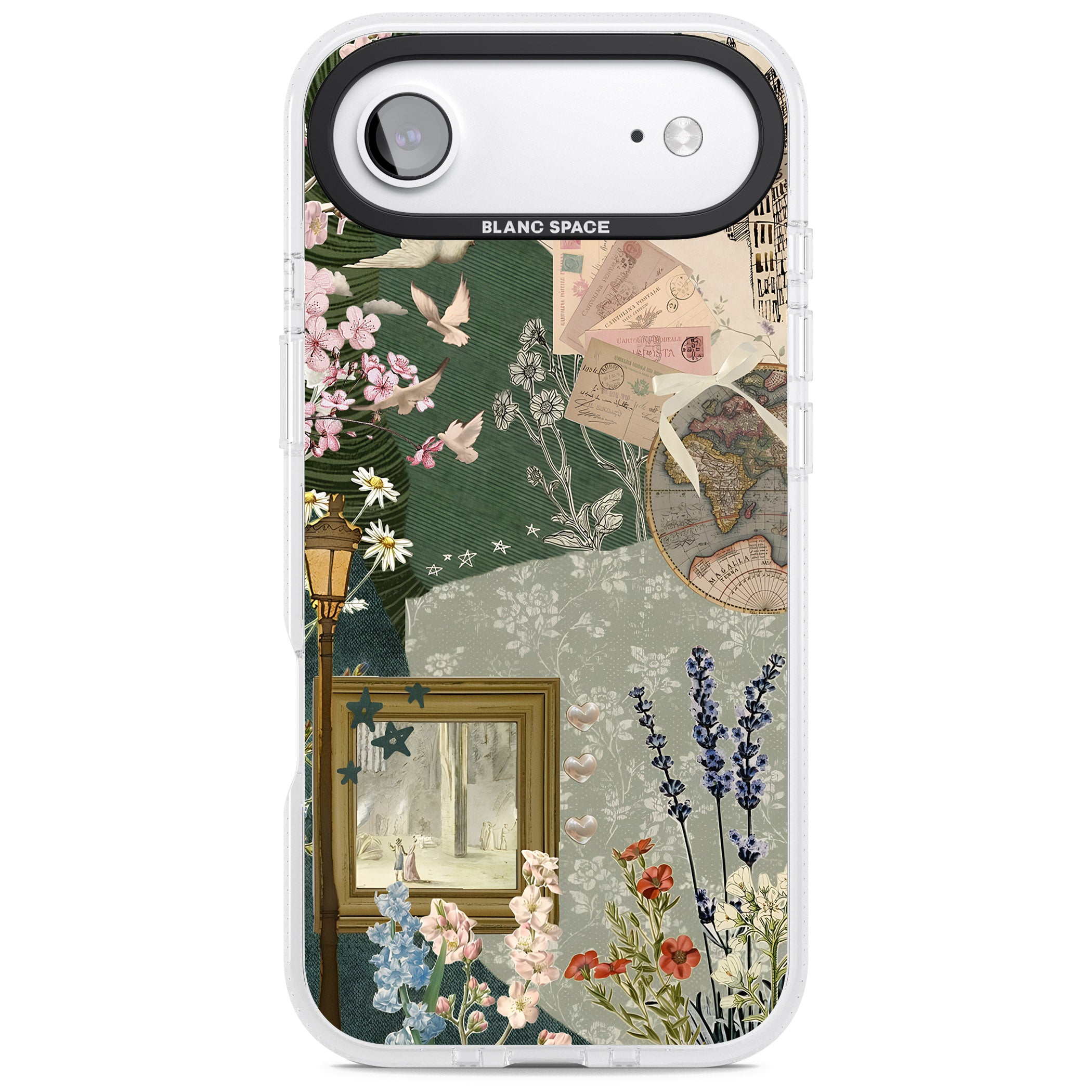 Vintage Spring Collage iPhone 17 Air Impact Air Clear Phone Case