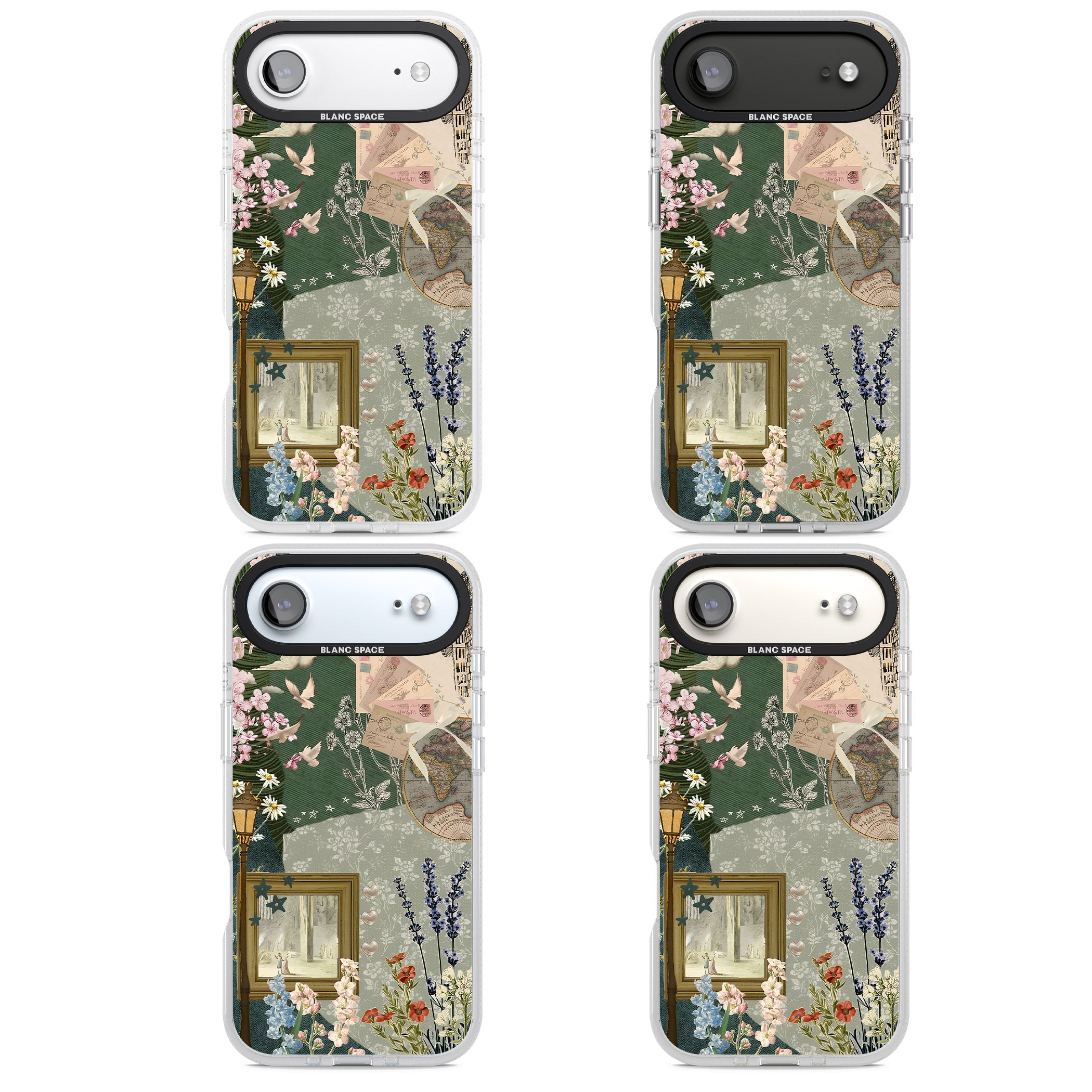 Vintage Spring Collage iPhone 17 Air Impact Air Clear Phone Case APT Impact Protection