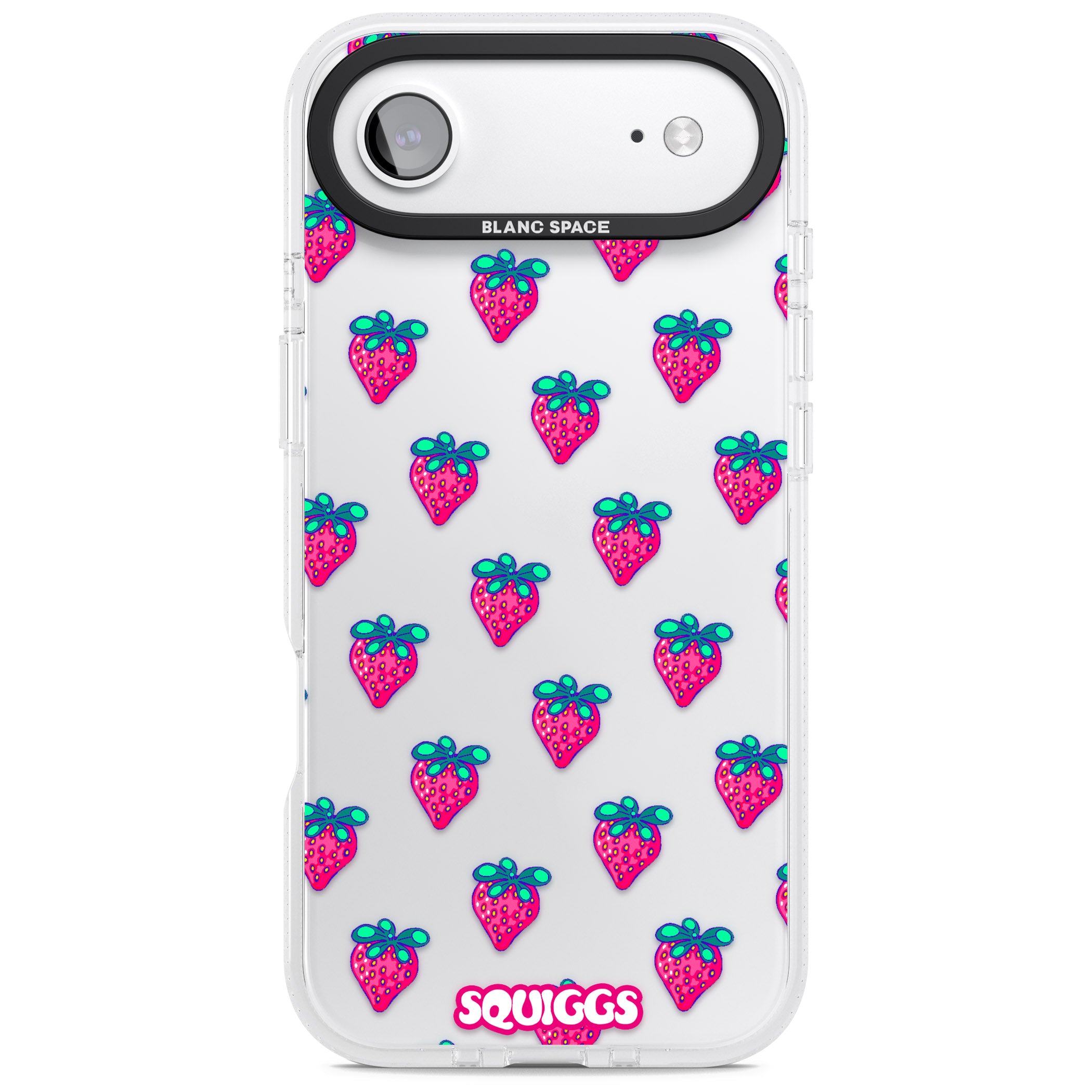 Strawberry Patch iPhone 17 Air Impact Air Clear Phone Case