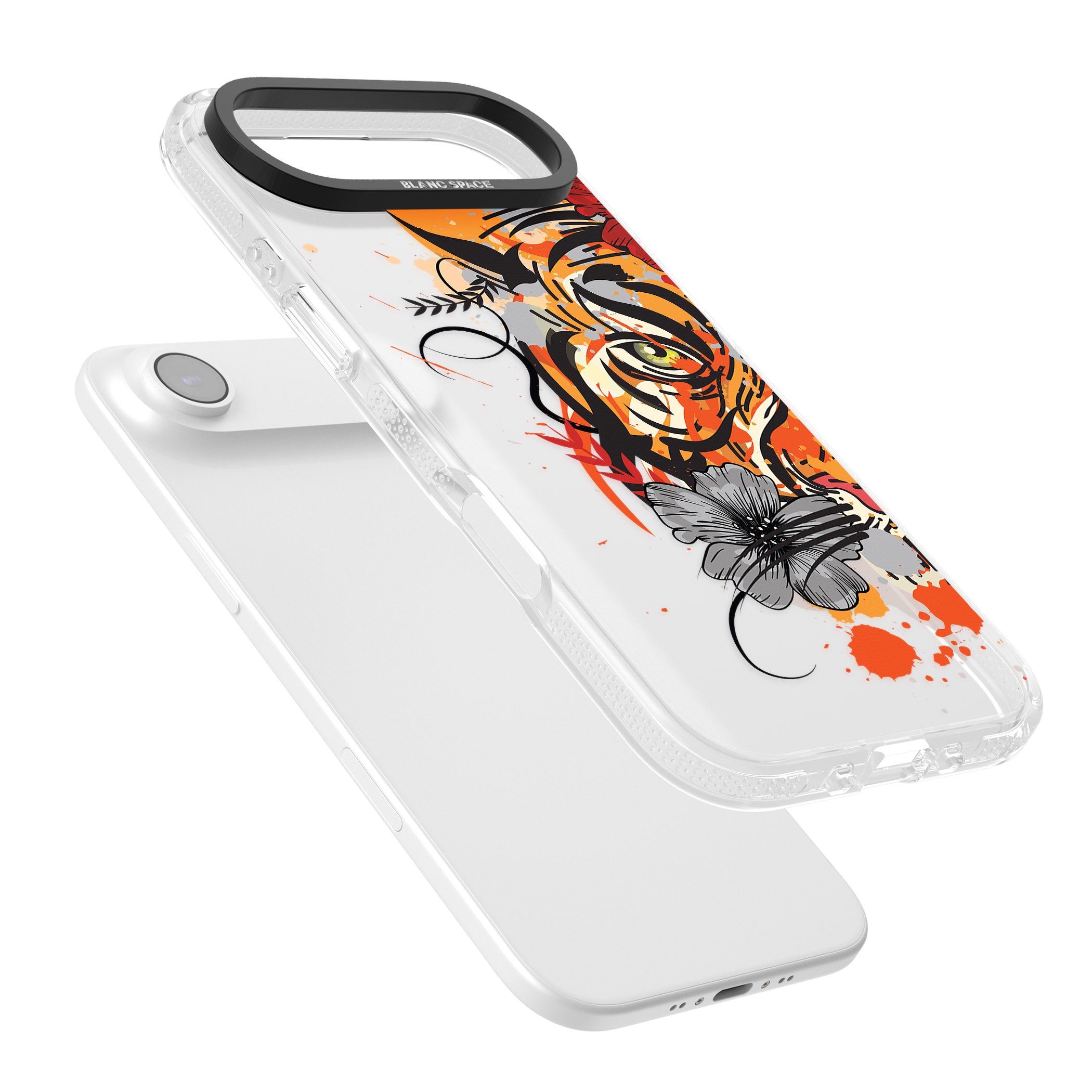 Sugar Skull Tiger iPhone 17 Air Impact Air Clear Phone Case Colours