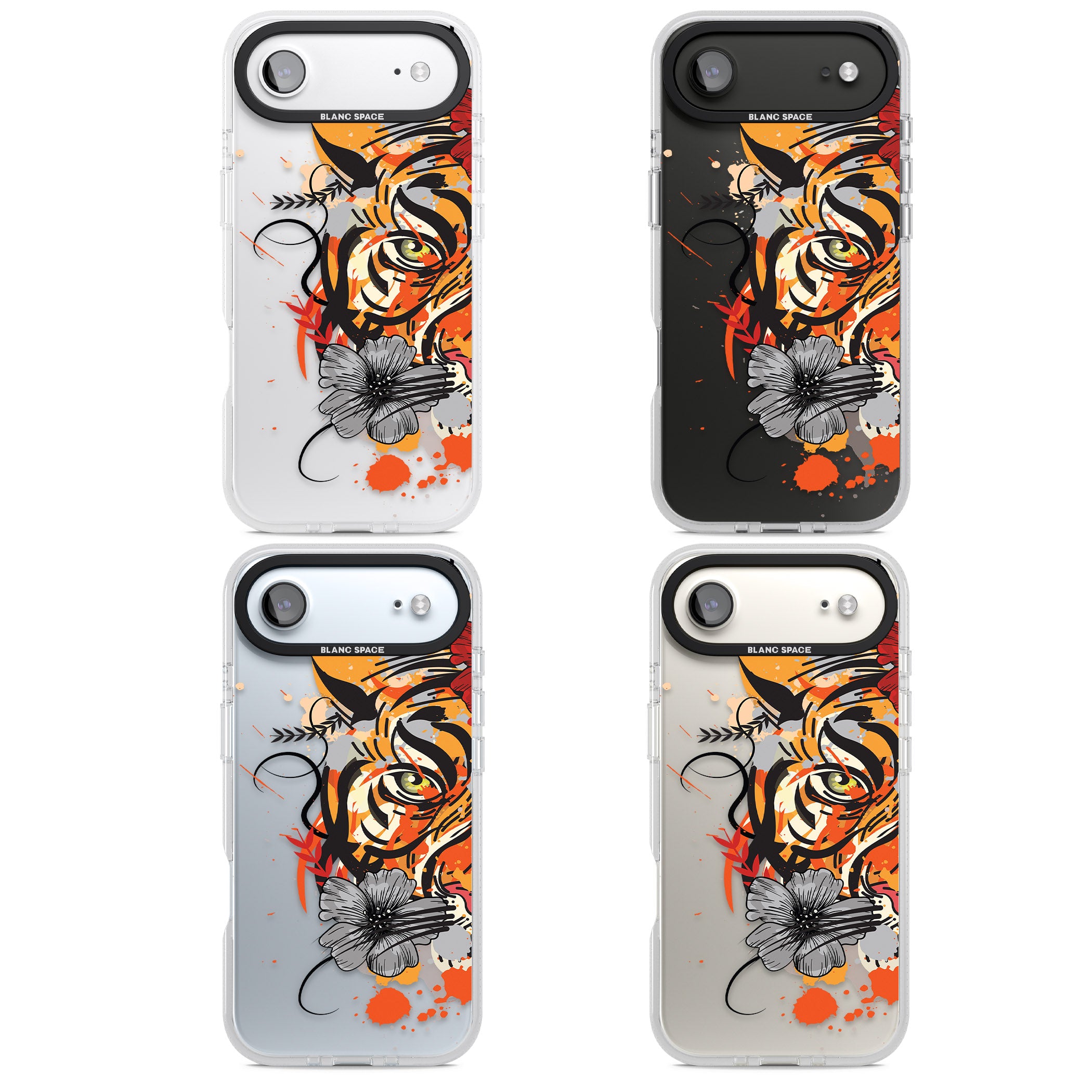 Sugar Skull Tiger iPhone 17 Air Impact Air Clear Phone Case APT Impact Protection