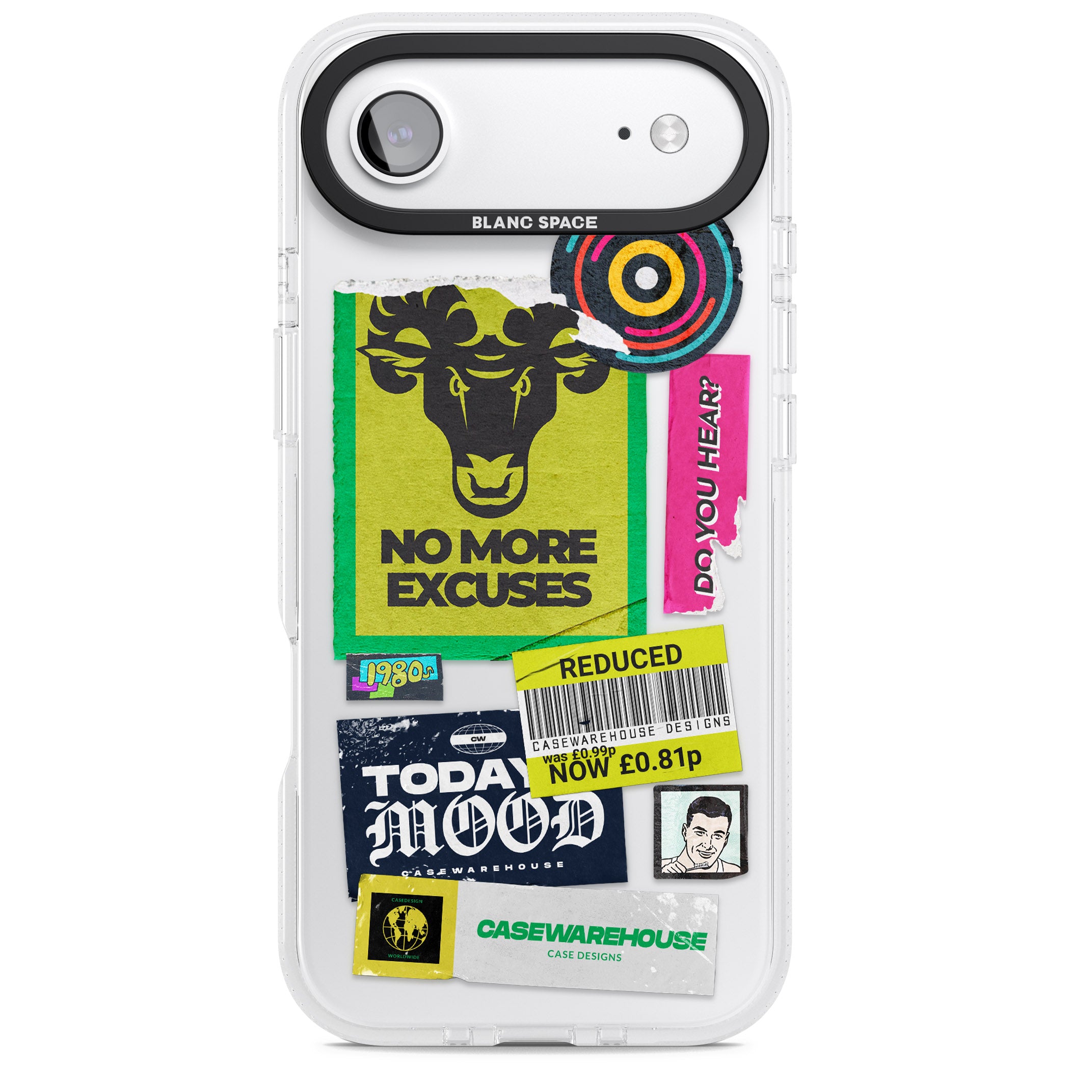 No More Excuses Sticker Mix iPhone 17 Air Impact Air Clear Phone Case