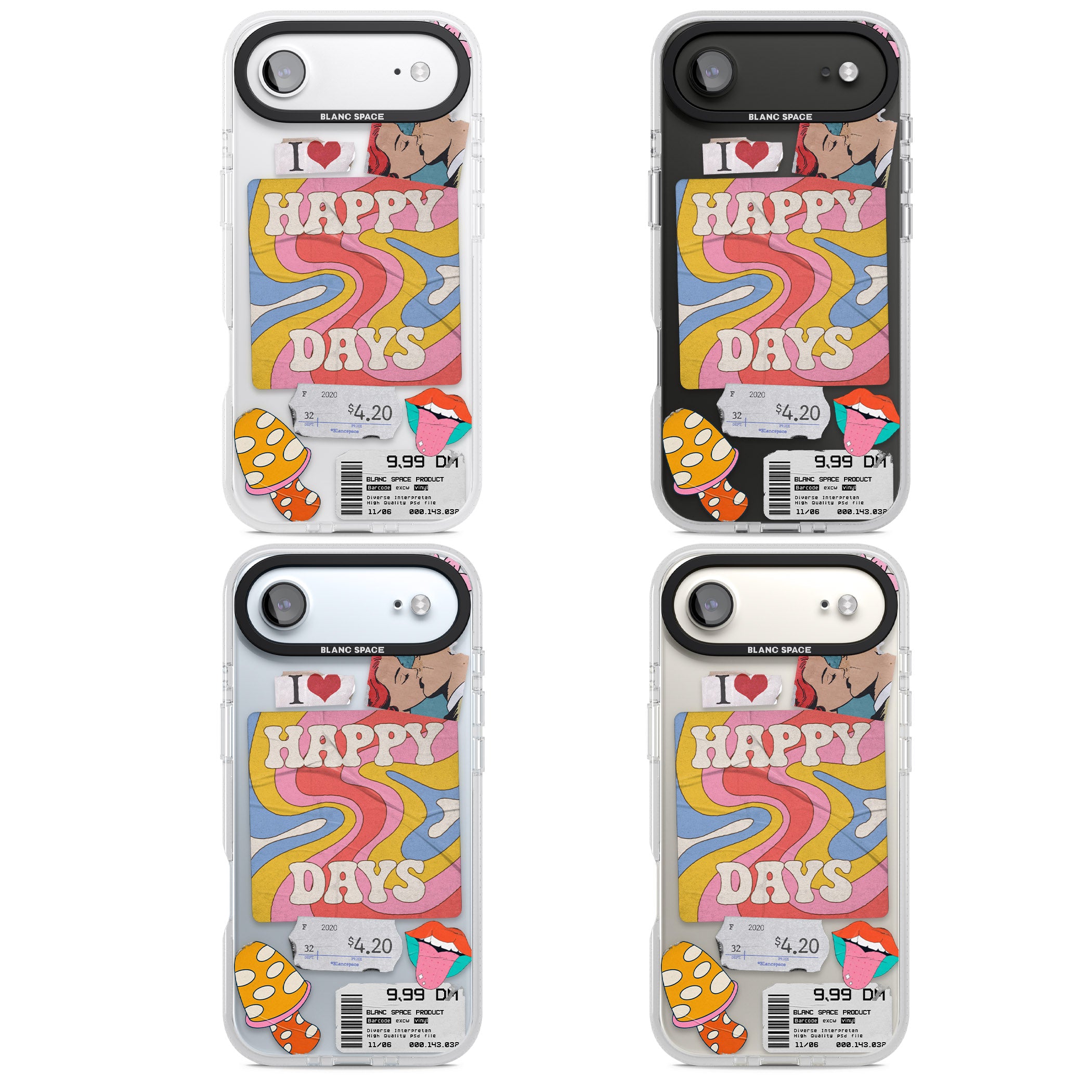 Groovy Trip iPhone 17 Air Impact Air Clear Phone Case APT Impact Protection