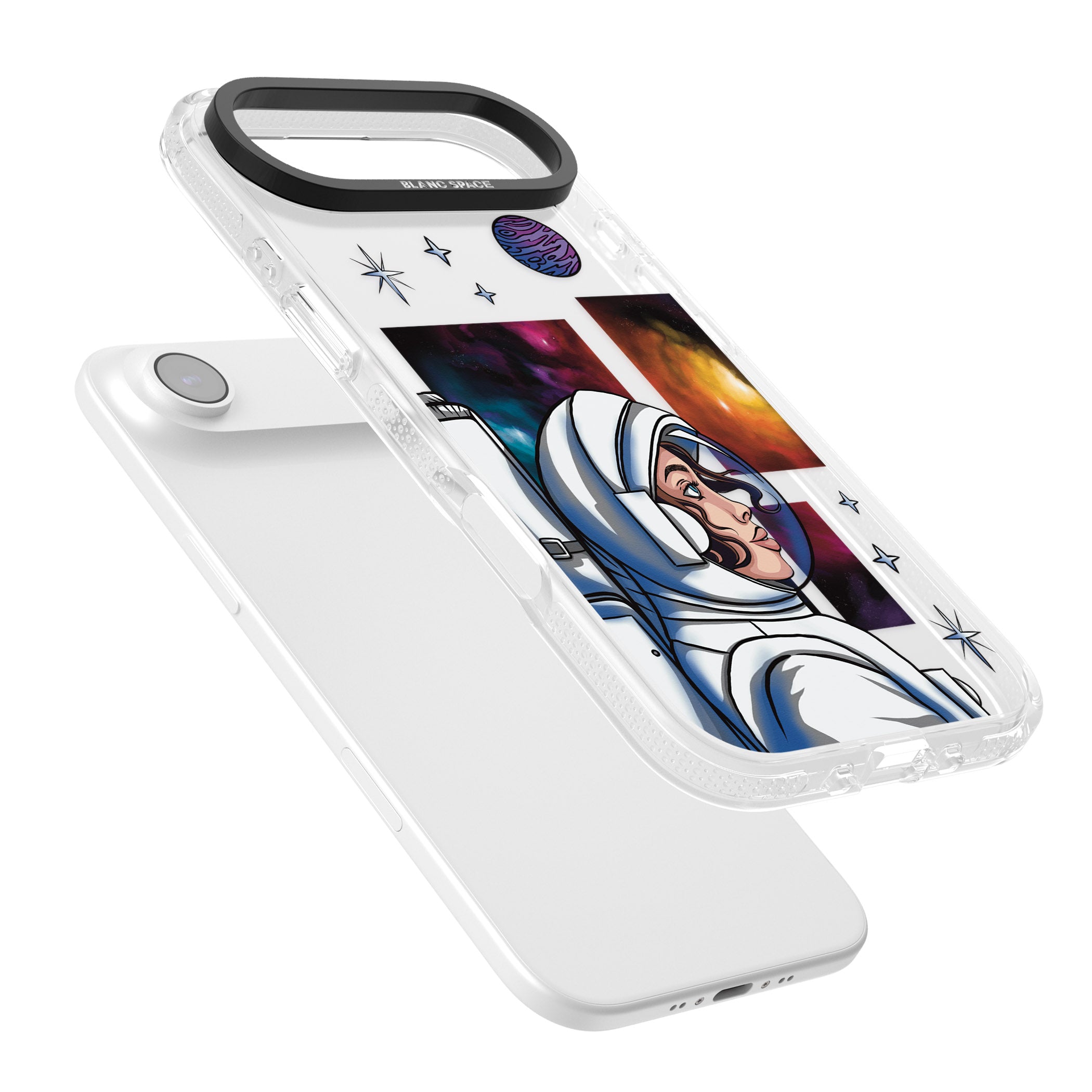 Cosmic Ambition iPhone 17 Air Impact Air Clear Phone Case Colours