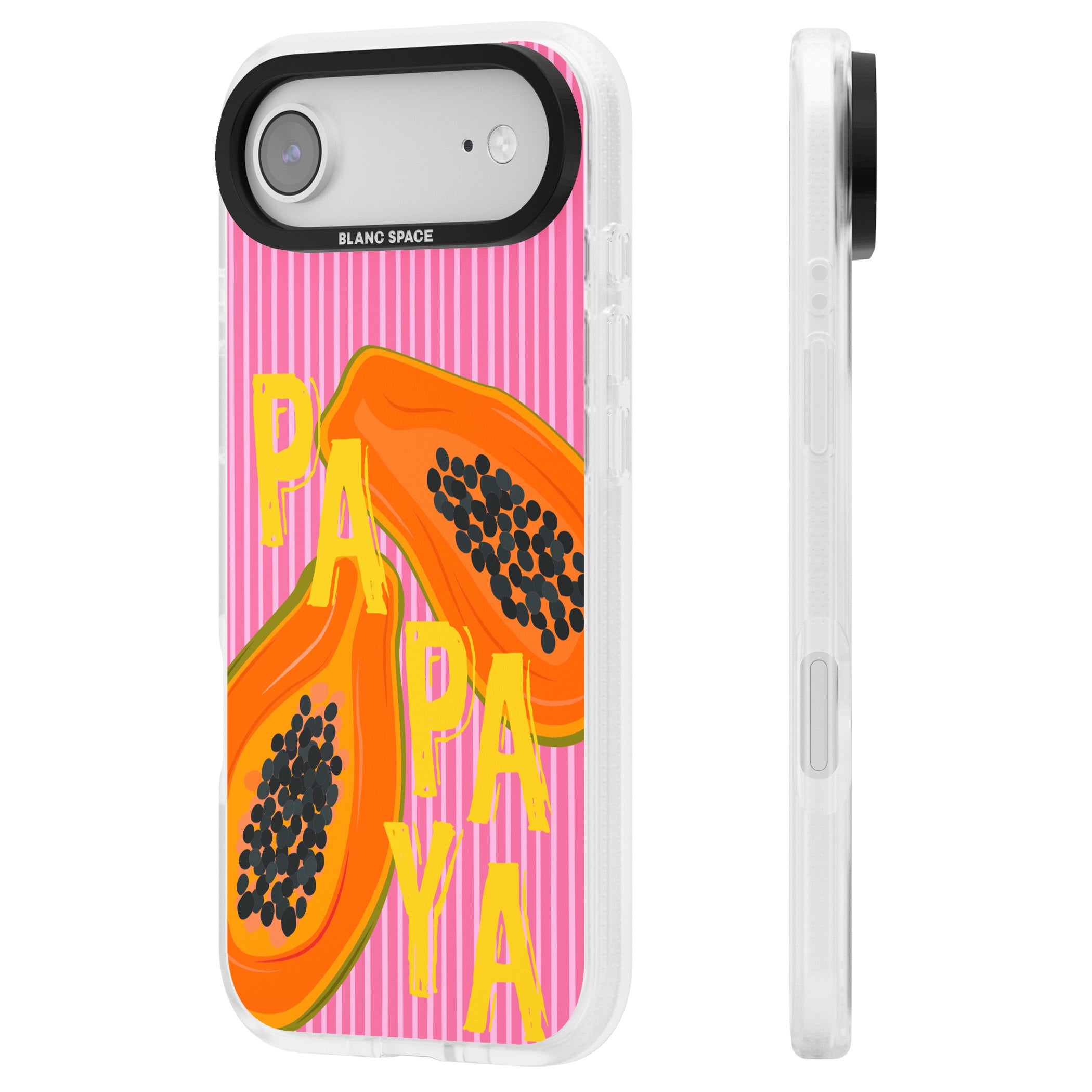 Papaya iPhone 17 Air Impact Air Clear Phone Case Side Profile
