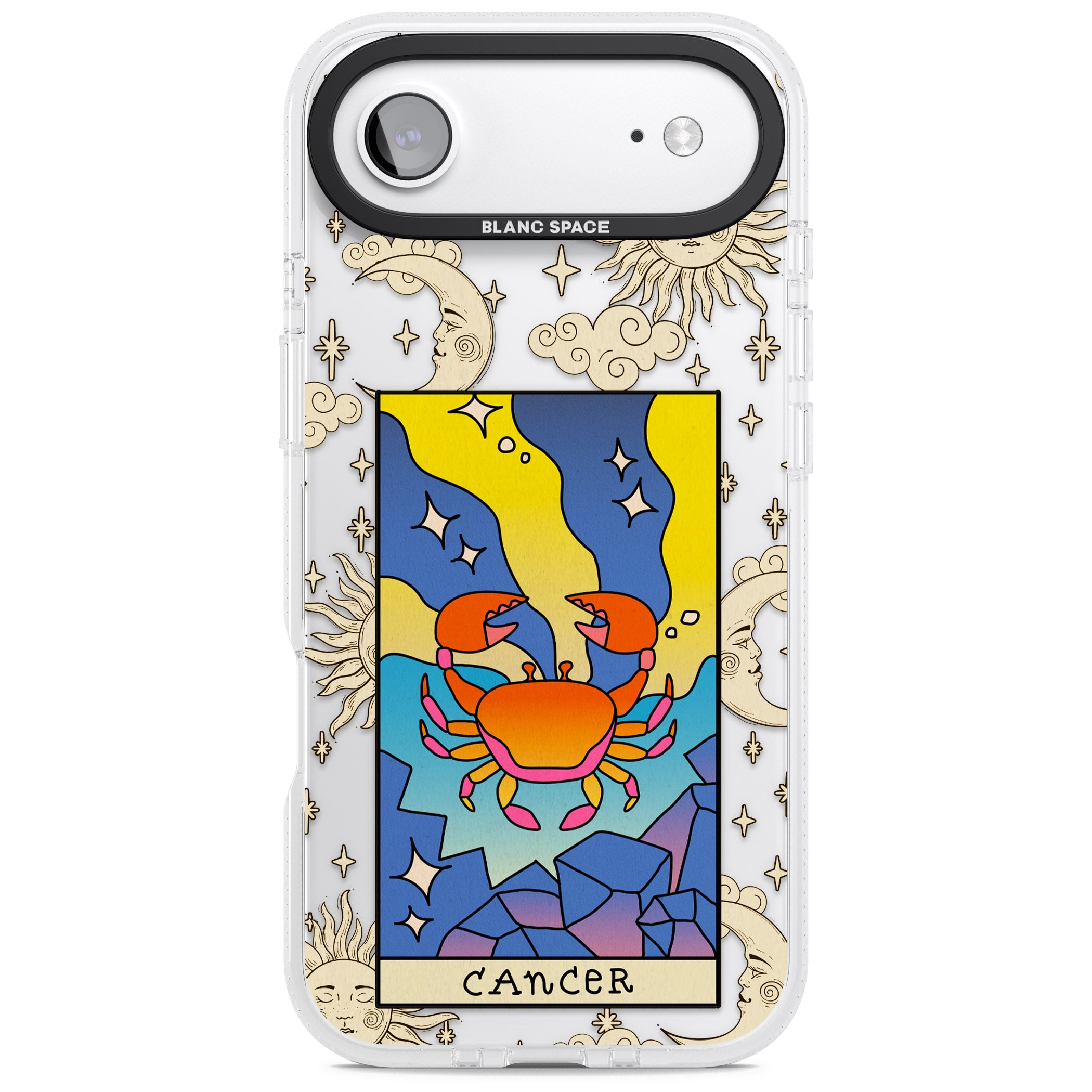 Celestial Zodiac Cancer iPhone 17 Air Impact Air Clear Phone Case